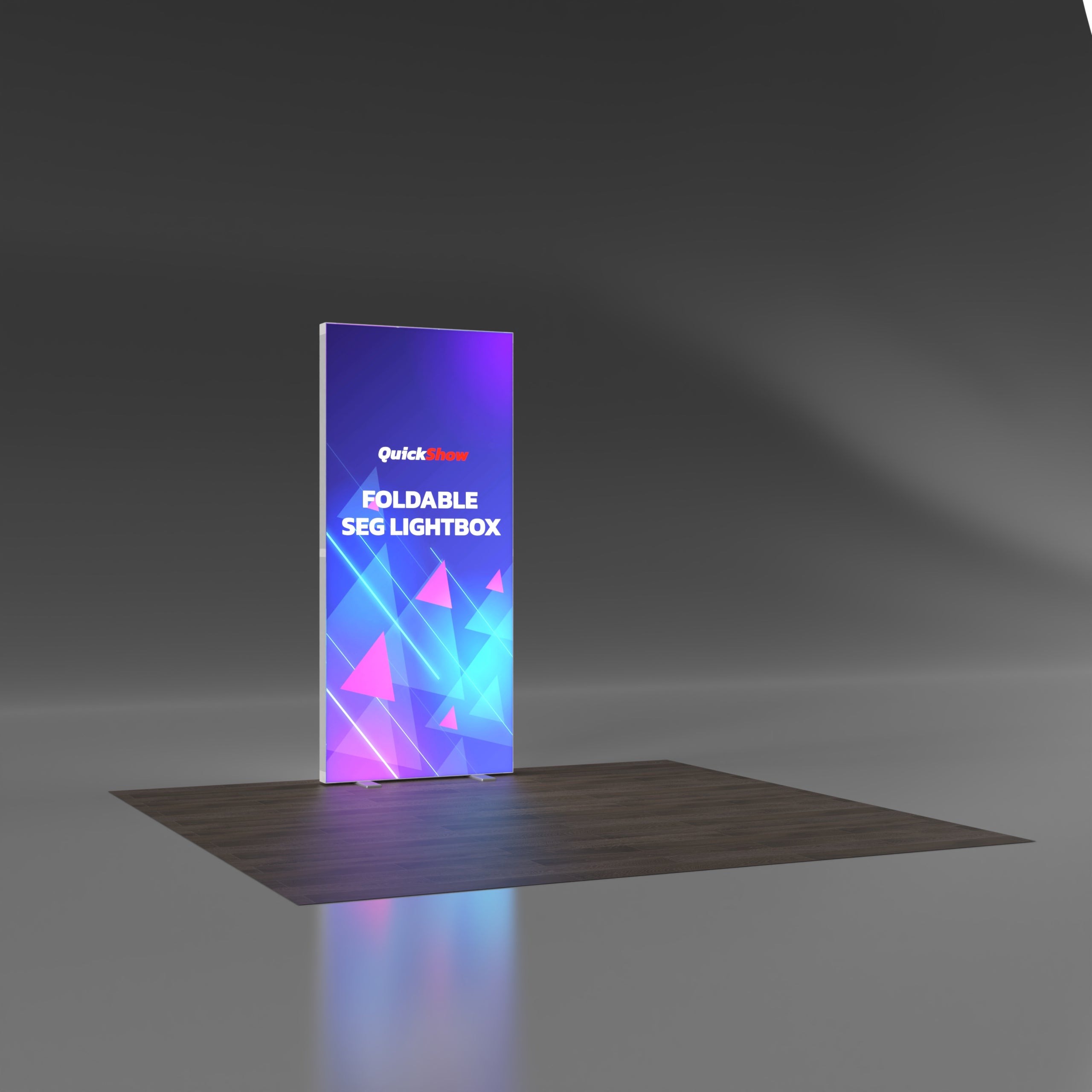 3x7.5ft Foldable Lightweight SEG Lightbox - QuickShowDisplay