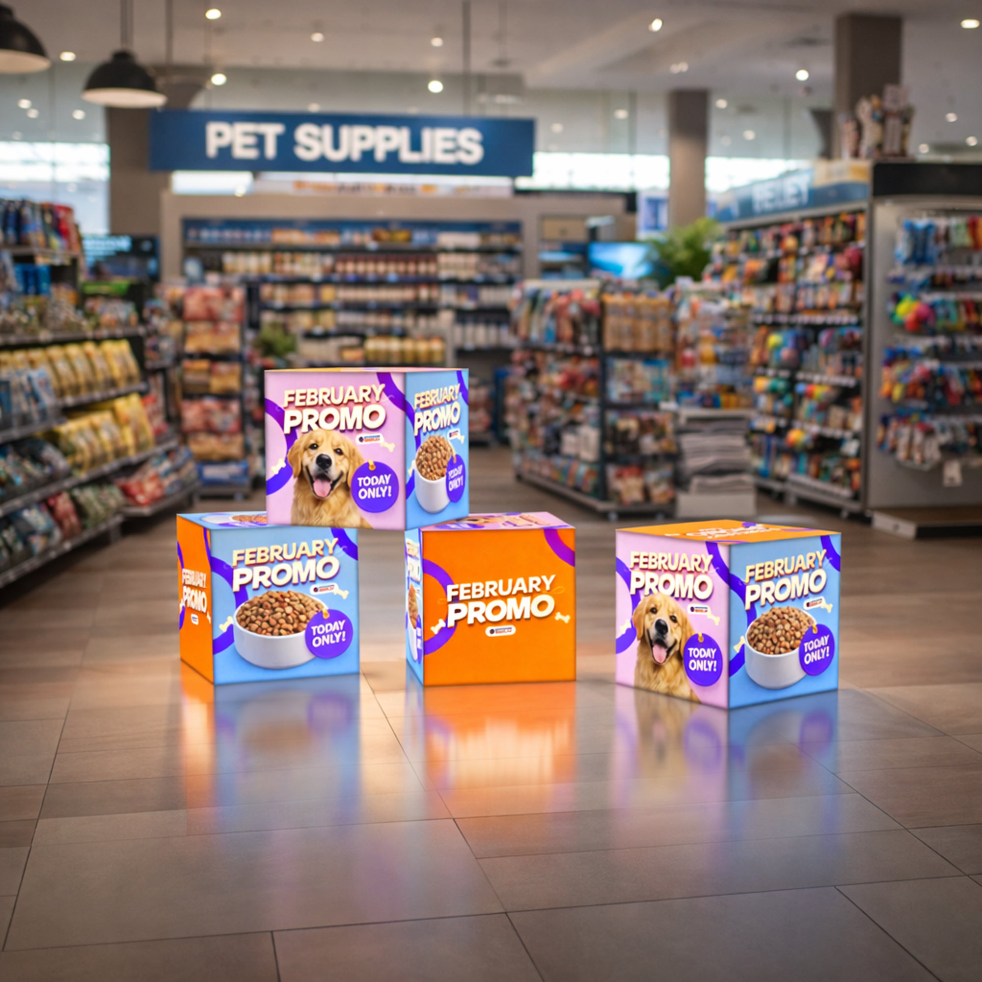 Backlit Stackable Cube Displays - 4 - QuickShowDisplay