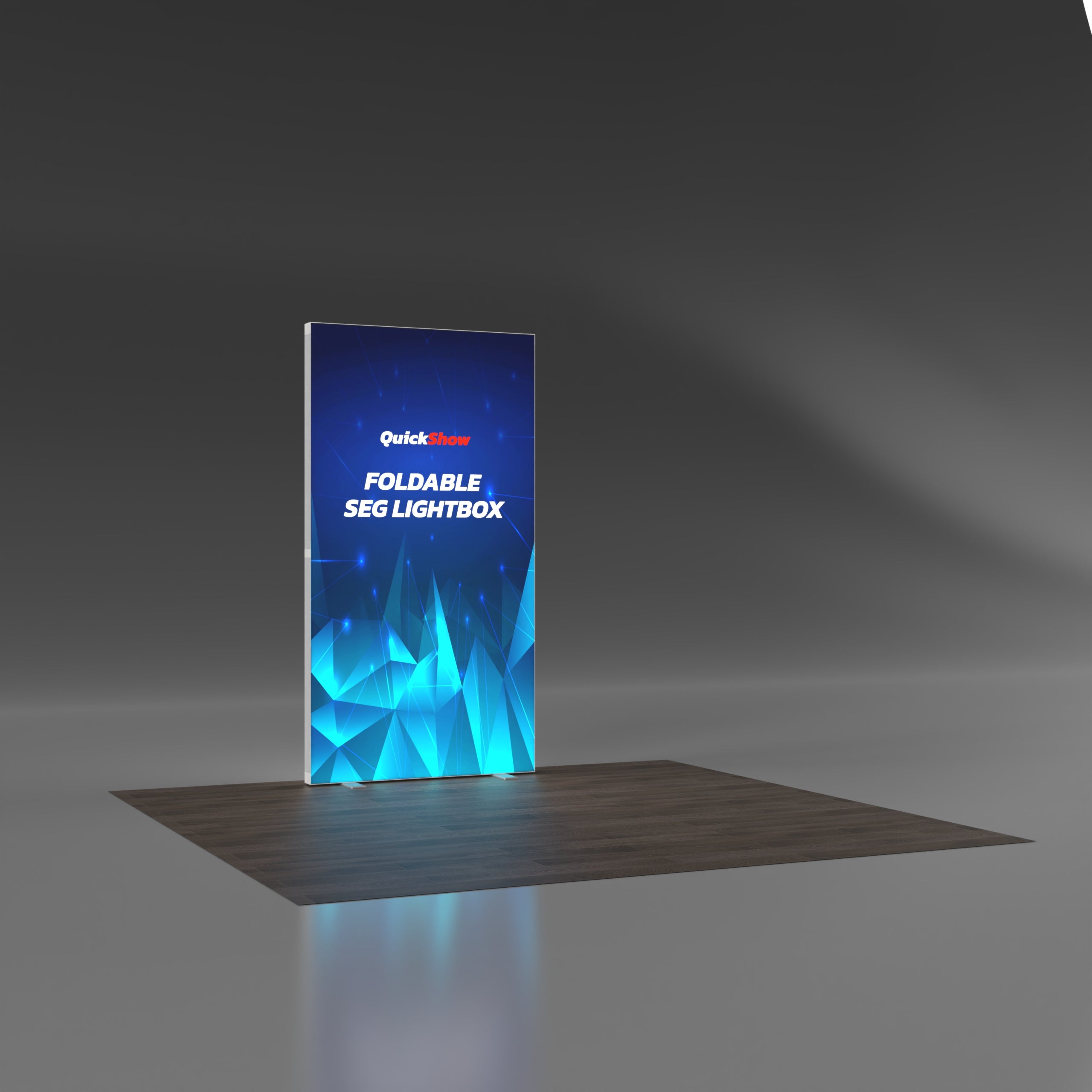 4x7.5ft Foldable Lightweight SEG Lightbox - QuickShowDisplay