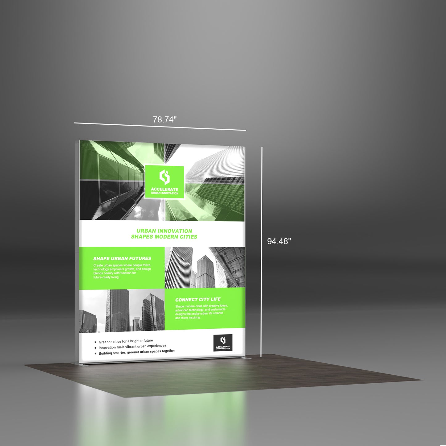 6.5ft Backlit SEG Lightbox Display