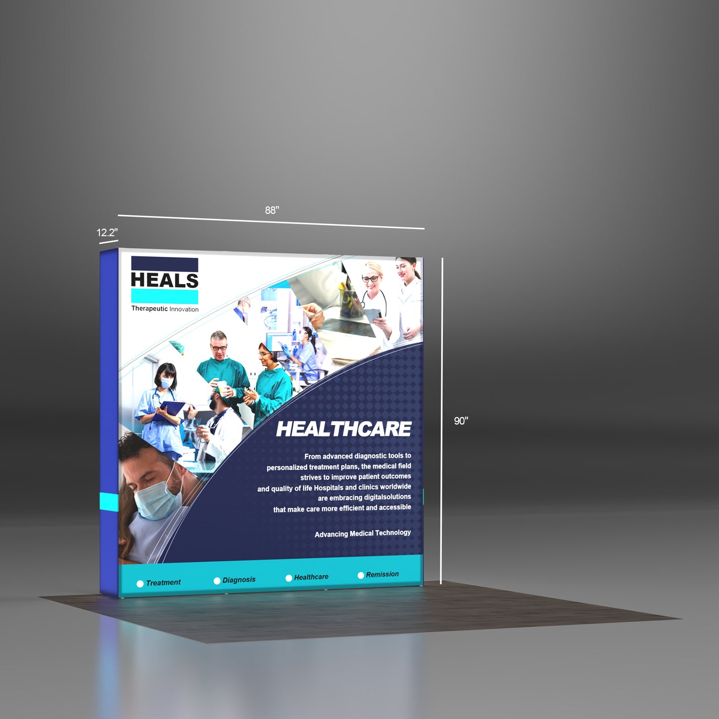 7.5ft SEG Pop up Backlit Display