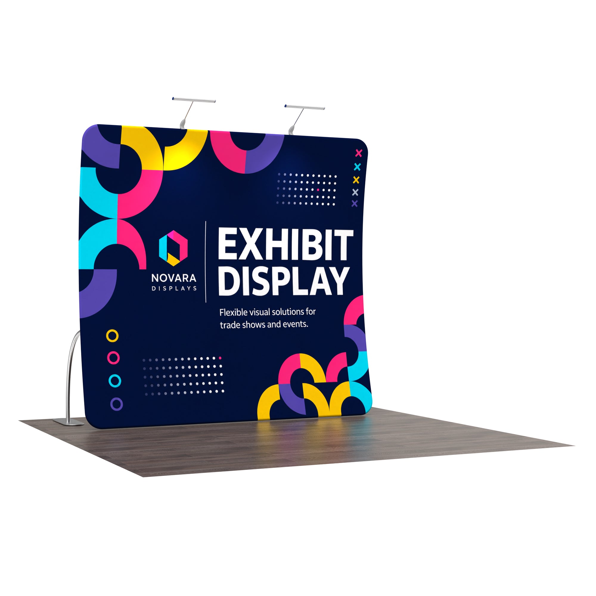 8ft TenseFlex™ U-Shaped Fabric Backdrop Display