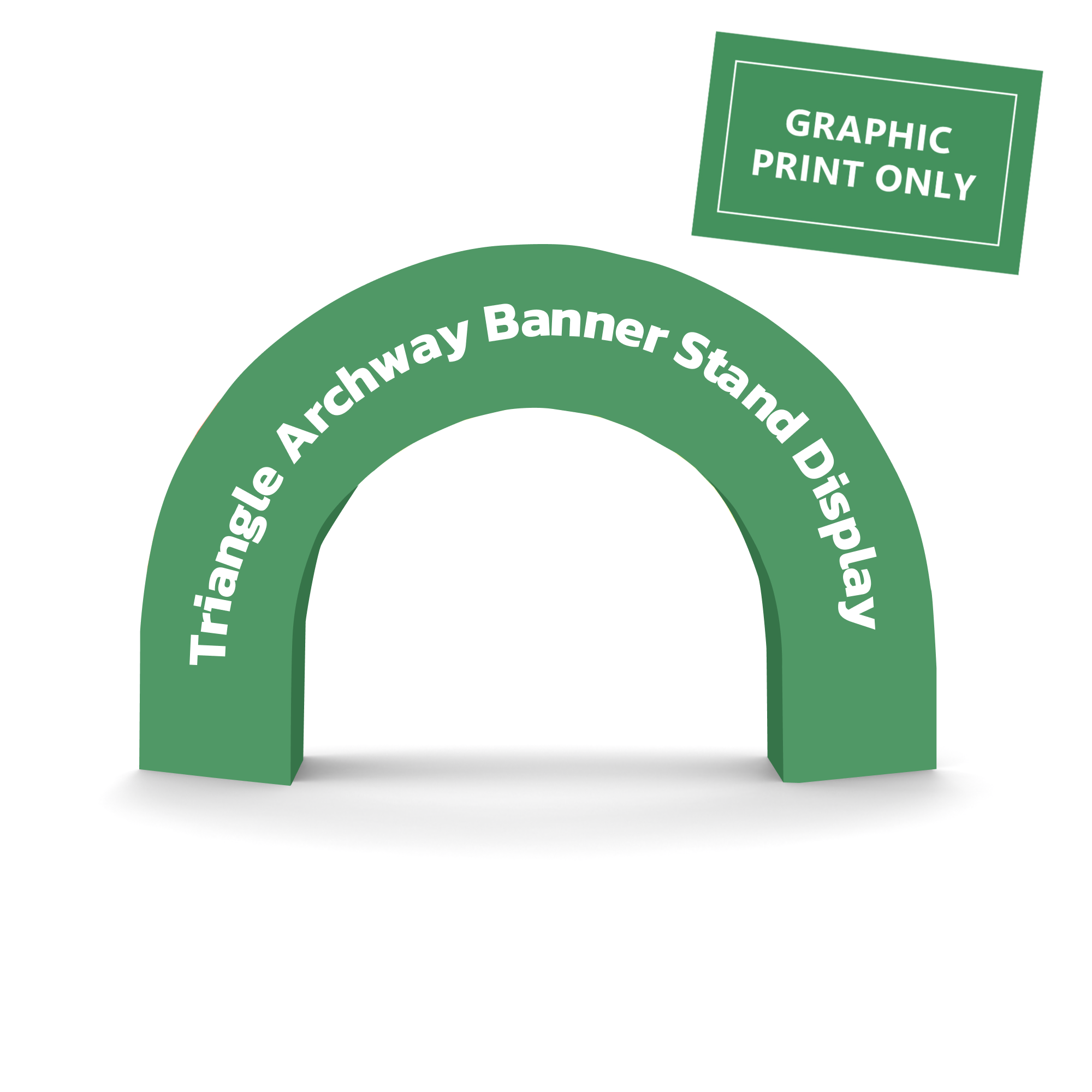 Triangle Archway Banner Stand Display Graphic Print