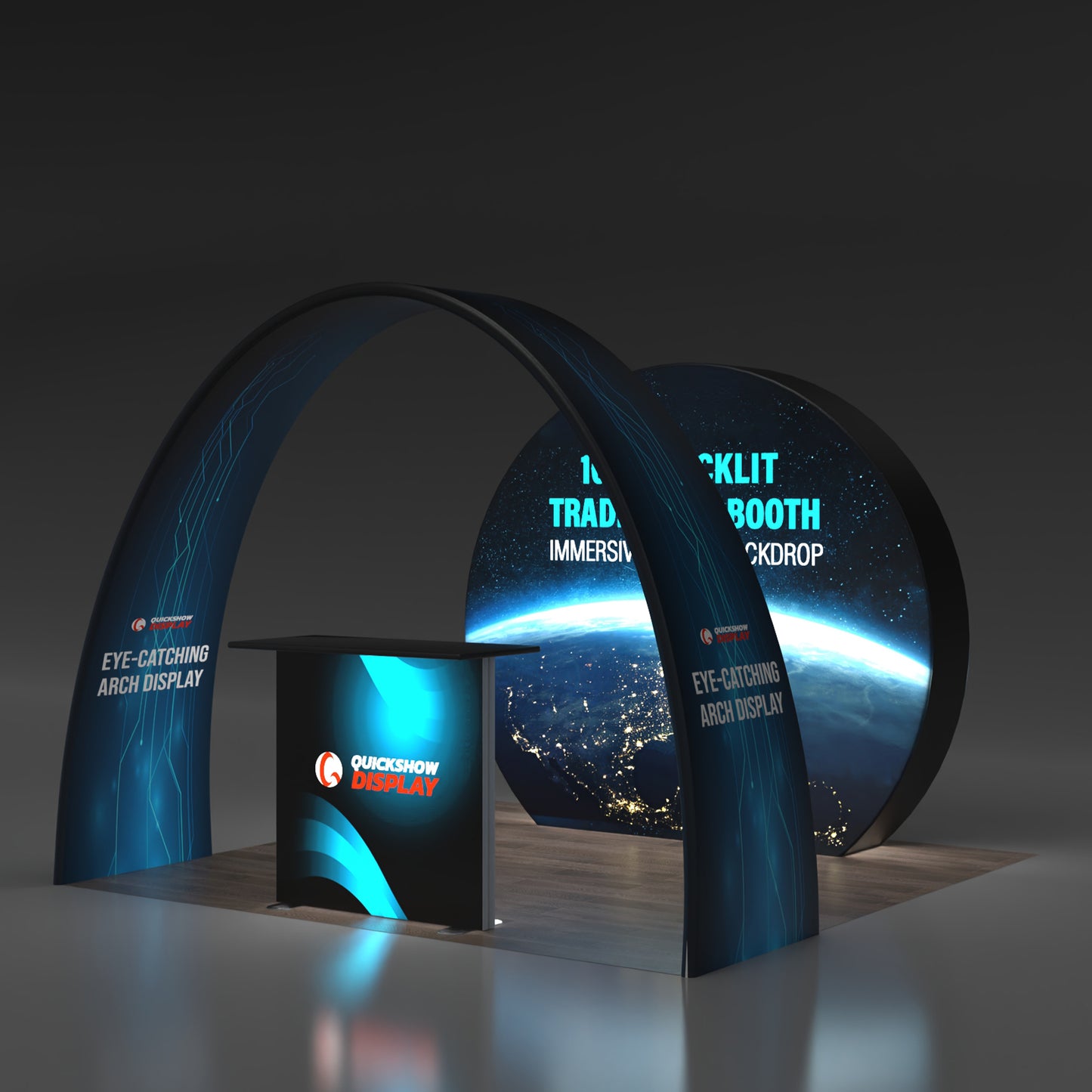 10x10 Backlit Trade Show Booth 06