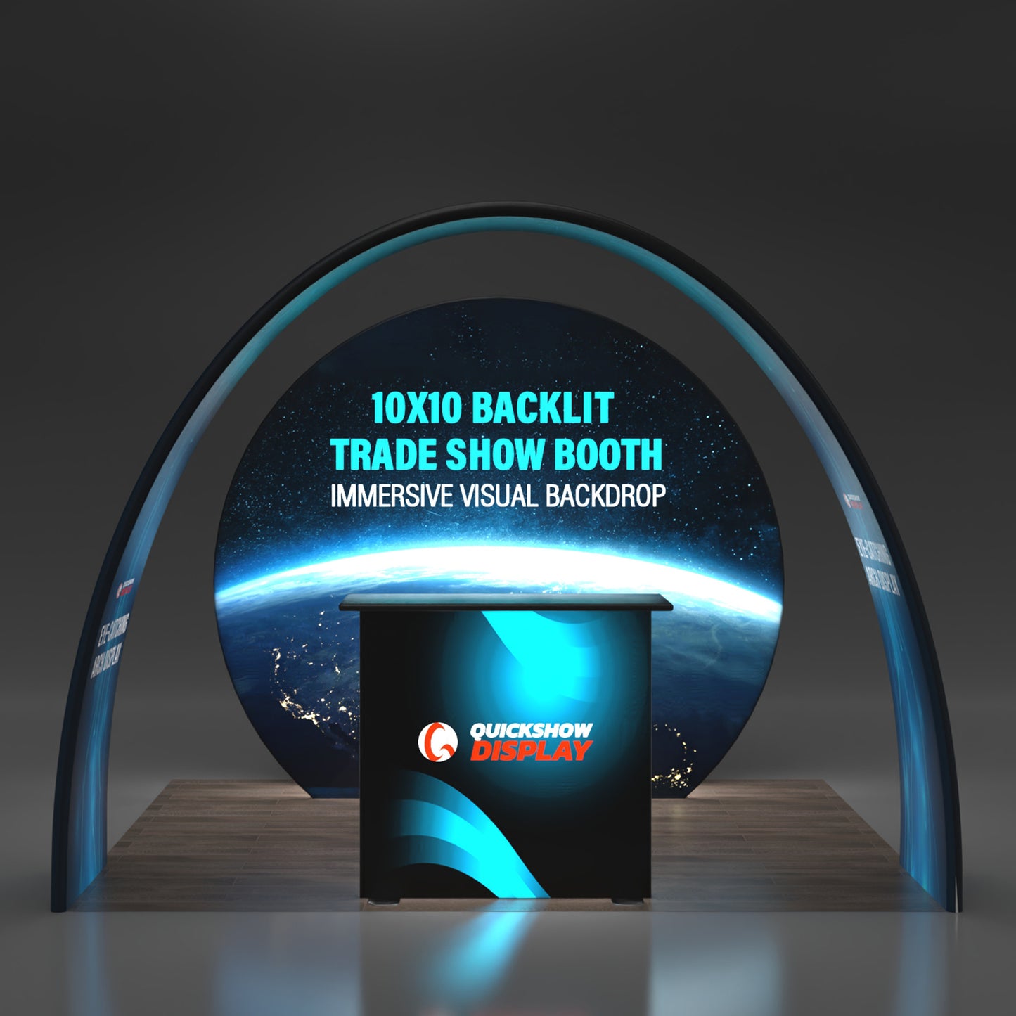 10x10 Backlit Trade Show Booth 06