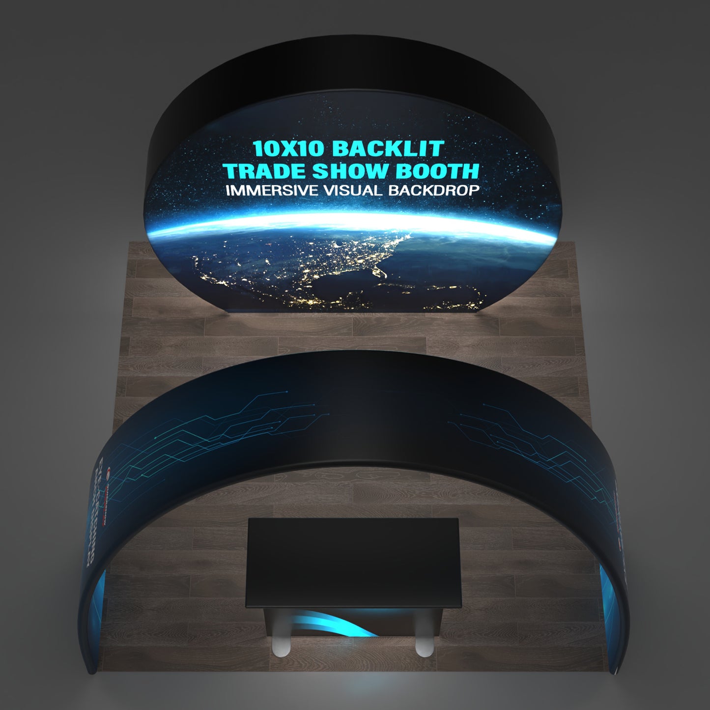 10x10 Backlit Trade Show Booth 06