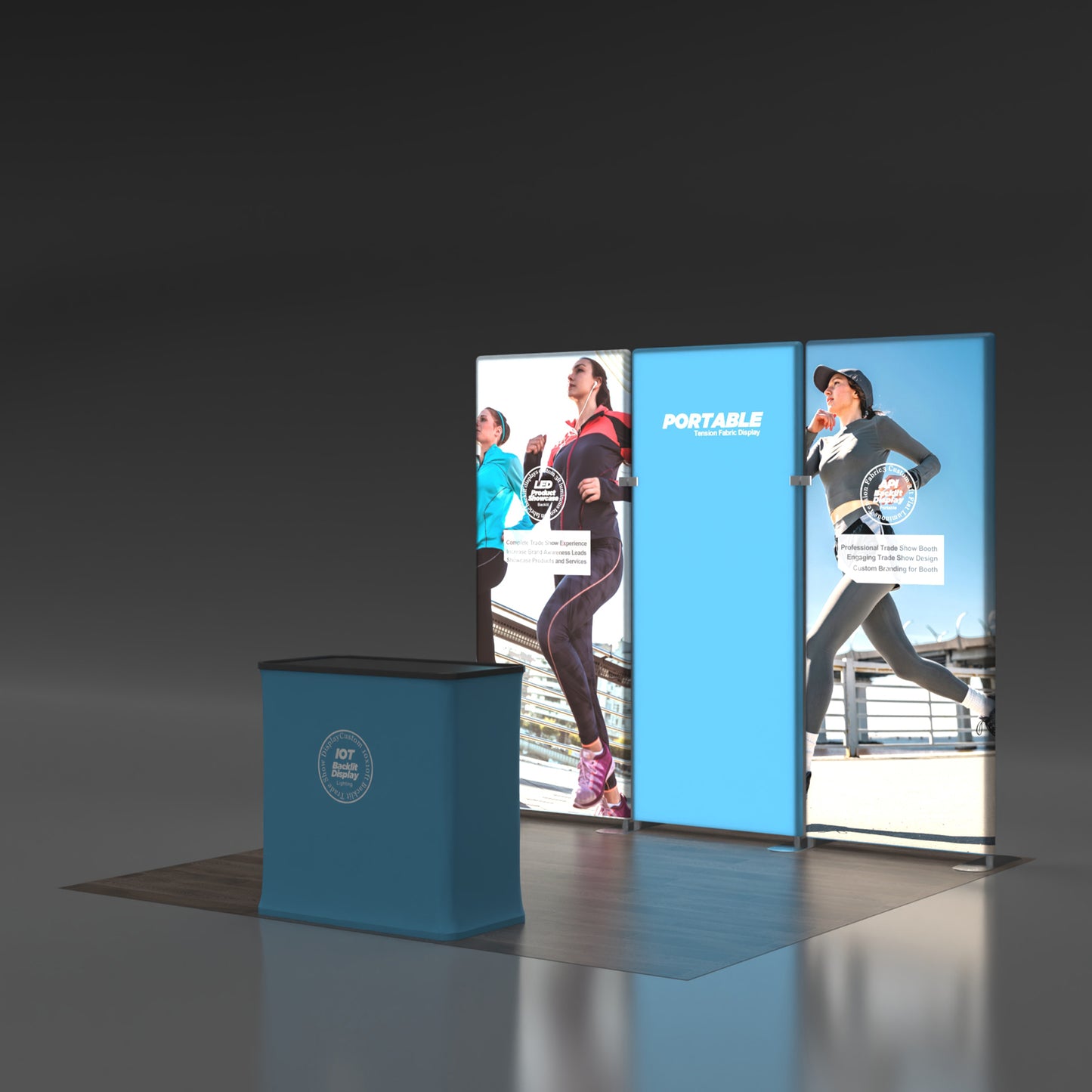 10x10 Backlit Trade Show Booth 08