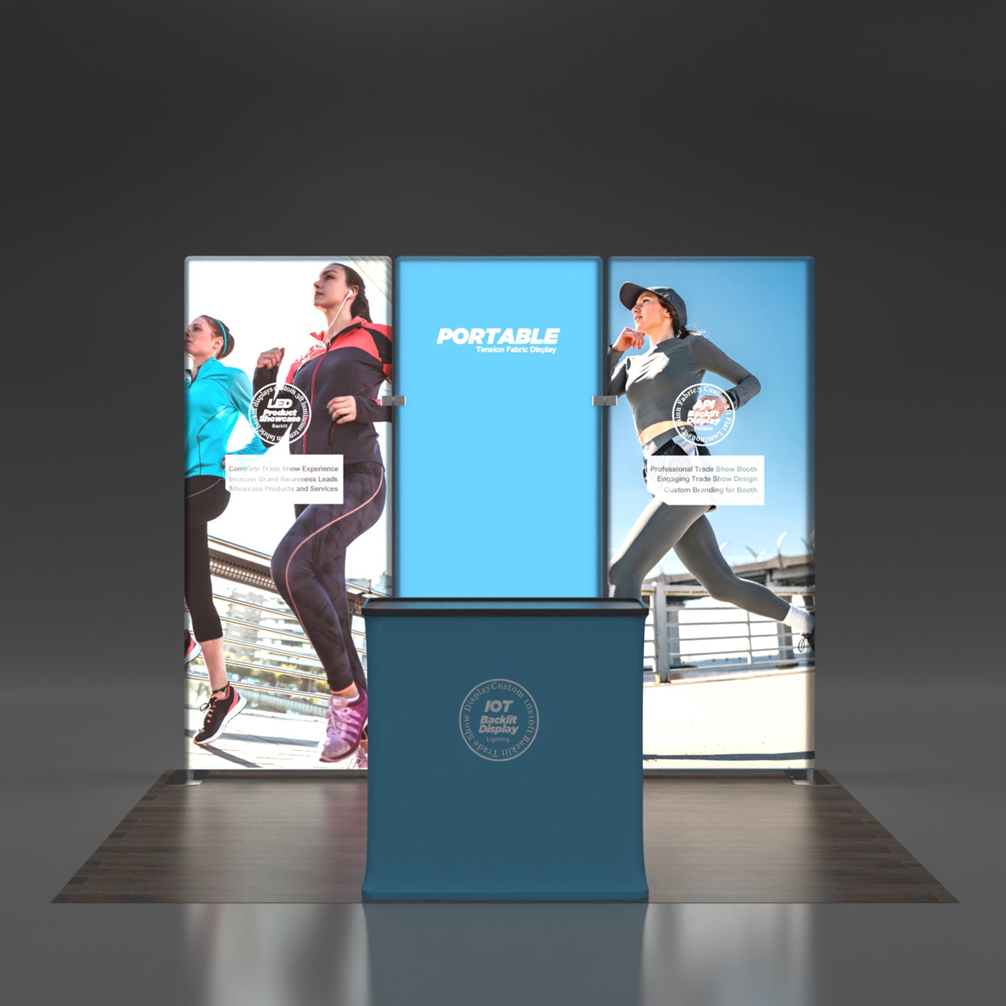 10x10 Backlit Trade Show Booth 08