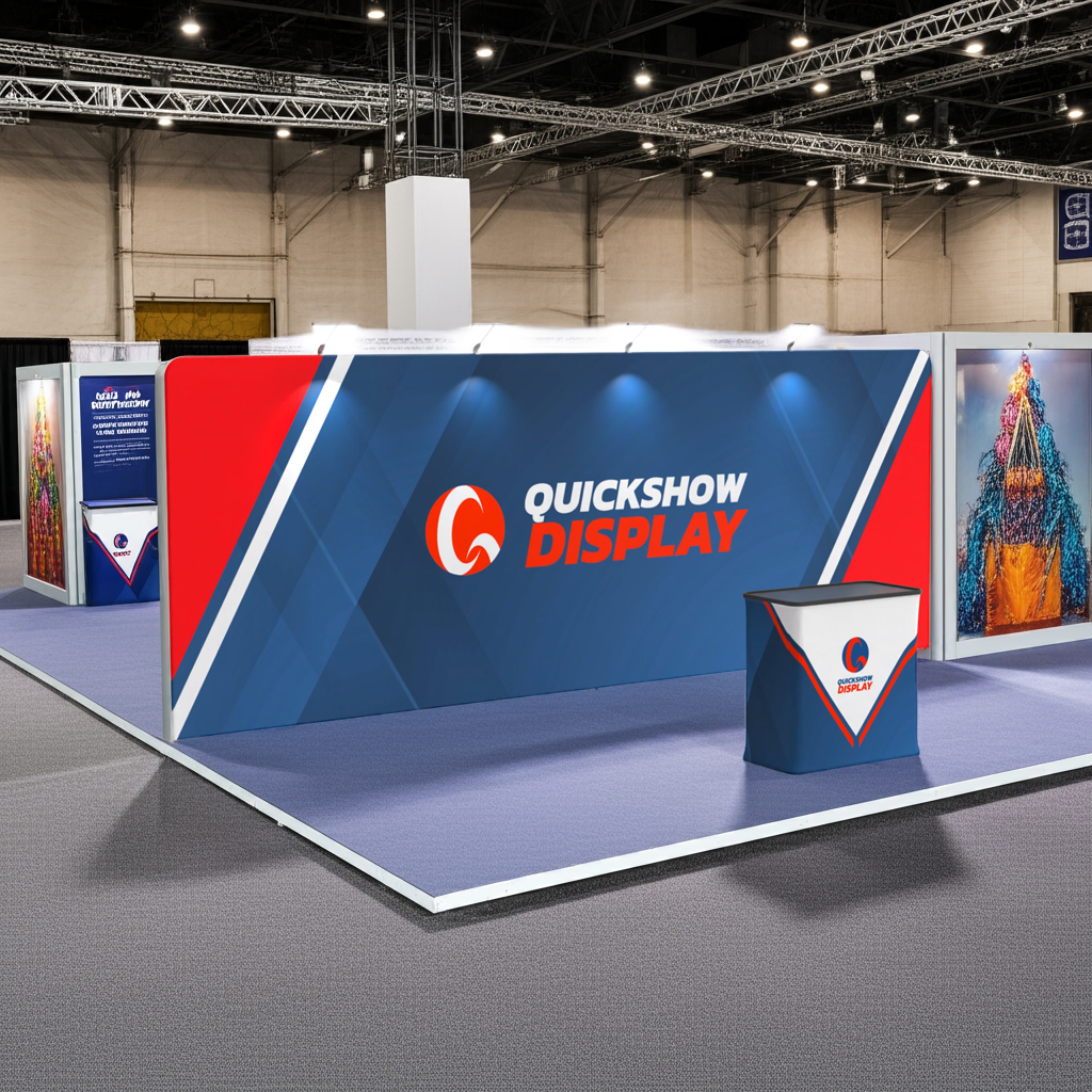 10x20 TenseFlex Trade Show Booth - Flat