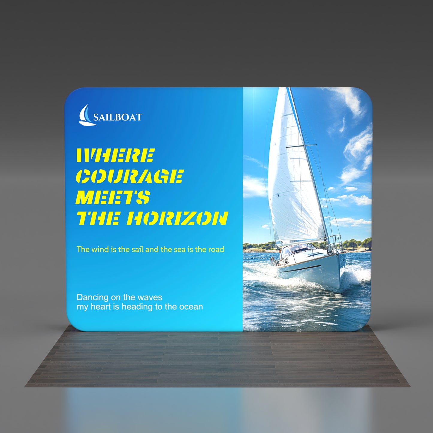 Custom 10ft Zip up Backlit Trade Show Display