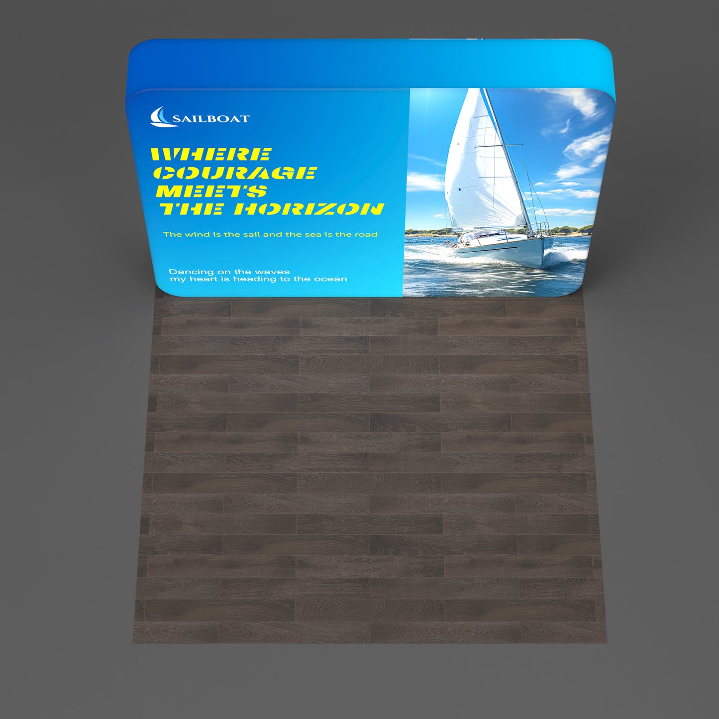 Custom 10ft Zip up Backlit Trade Show Display