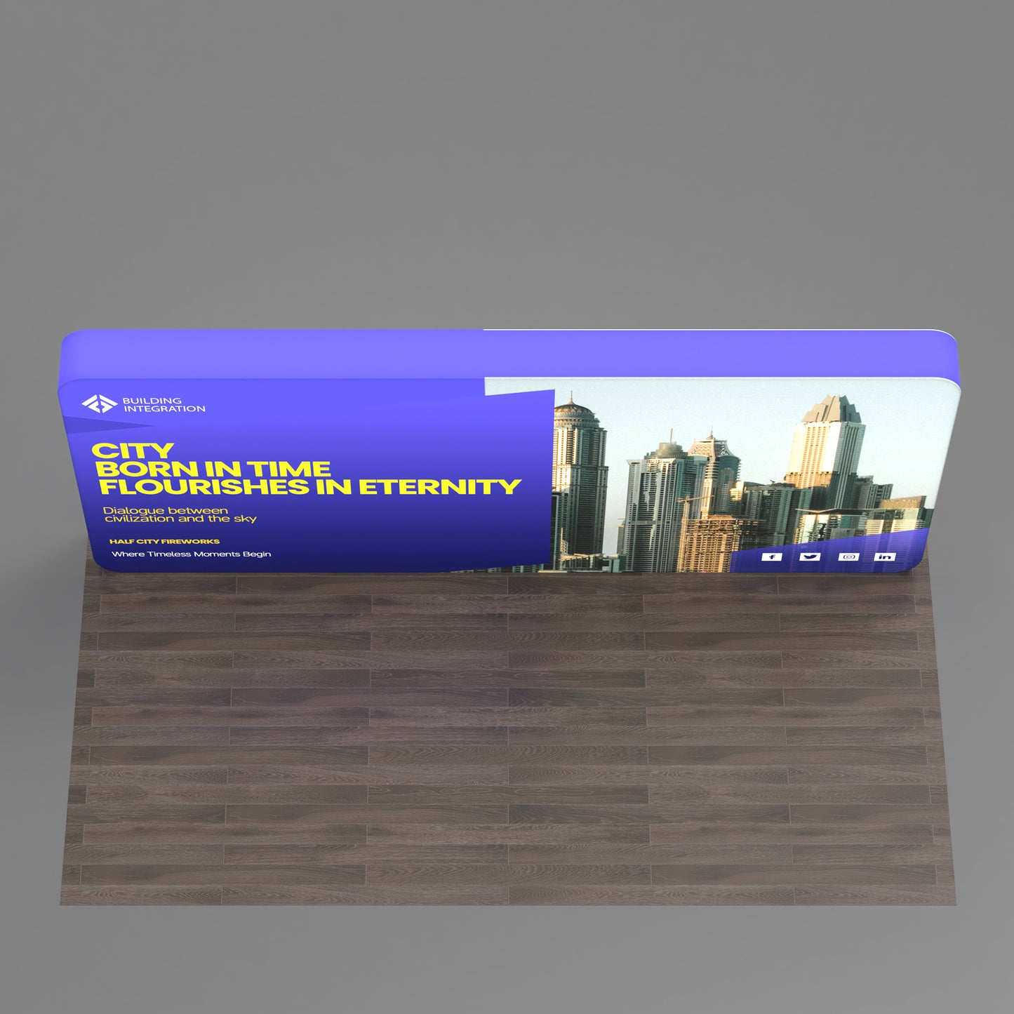 Custom 20ft Zip up Backlit Trade Show Display
