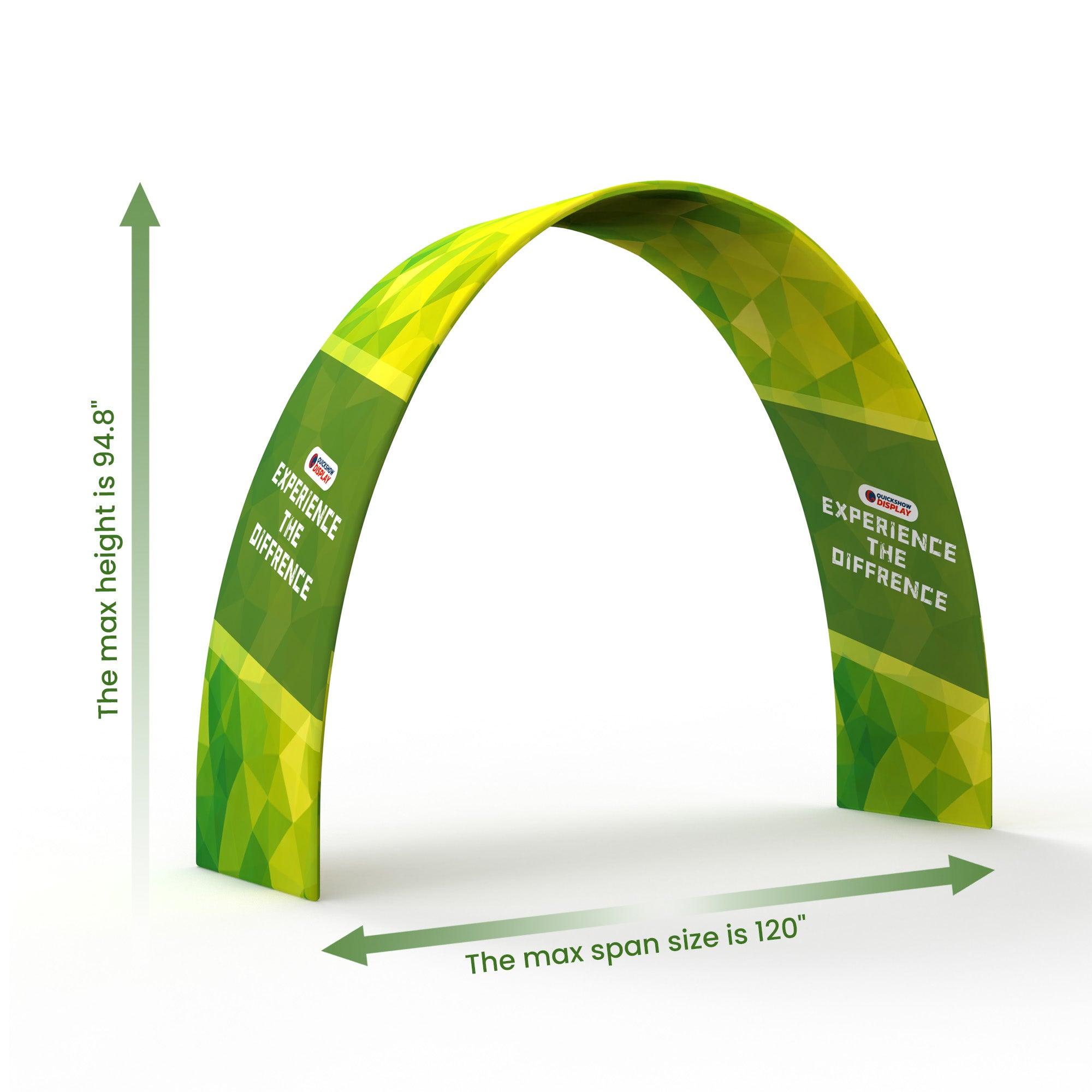 Custom Quick Setup Curve Trade Show Arch Display - QuickShowDisplay