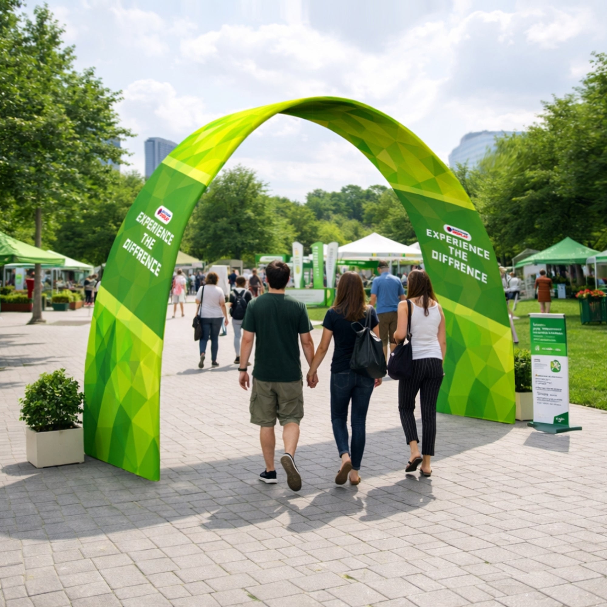 Custom Quick Setup Curve Trade Show Arch Display - QuickShowDisplay