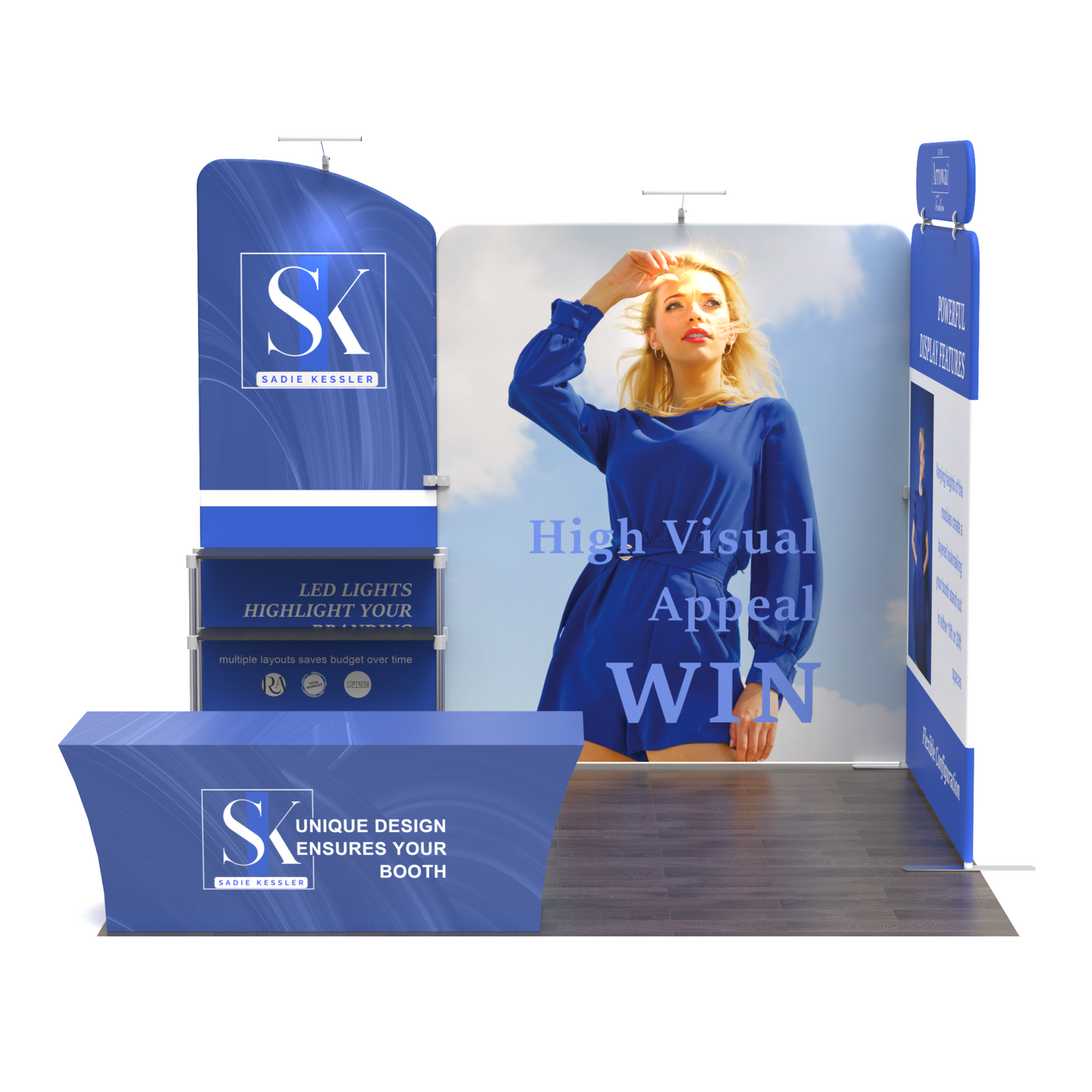 10x10 Corner Trade Show Booth 07
