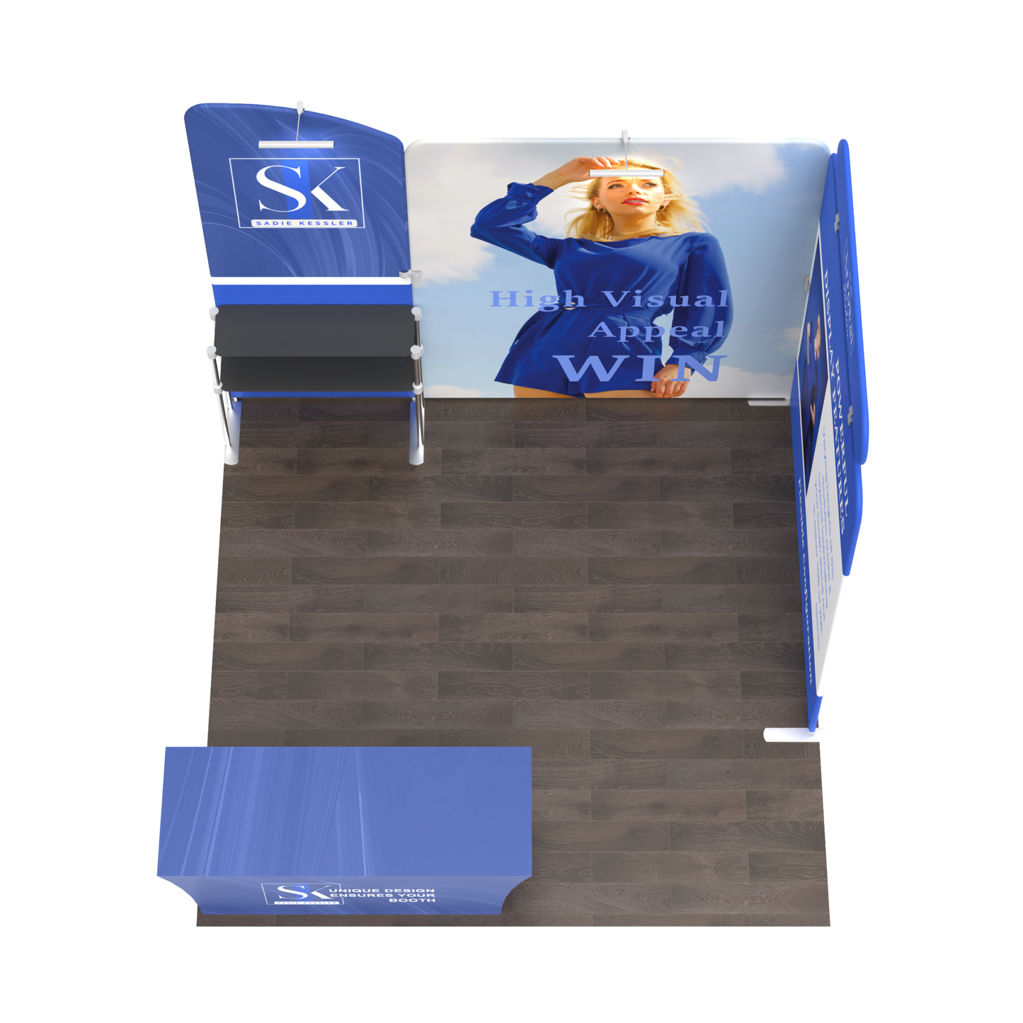 10x10 Corner Trade Show Booth 07