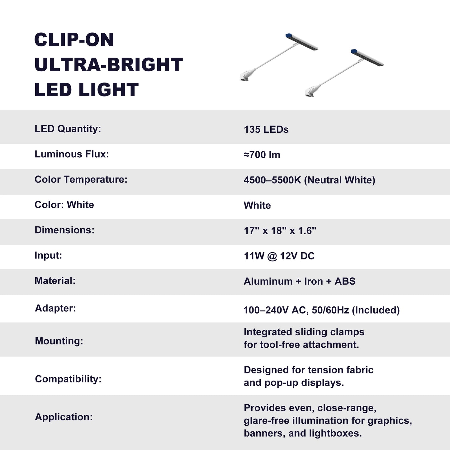20ft TenseFlex™ MAX Booth-Straight - QuickShowDisplay