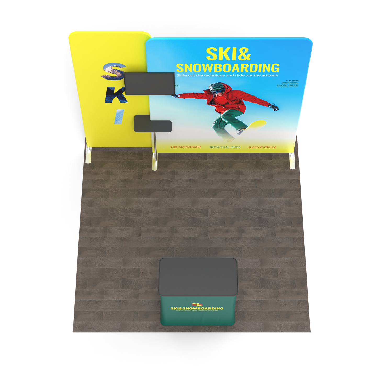 Modular 10x10 TenseFlex Media Trade Show Booth E
