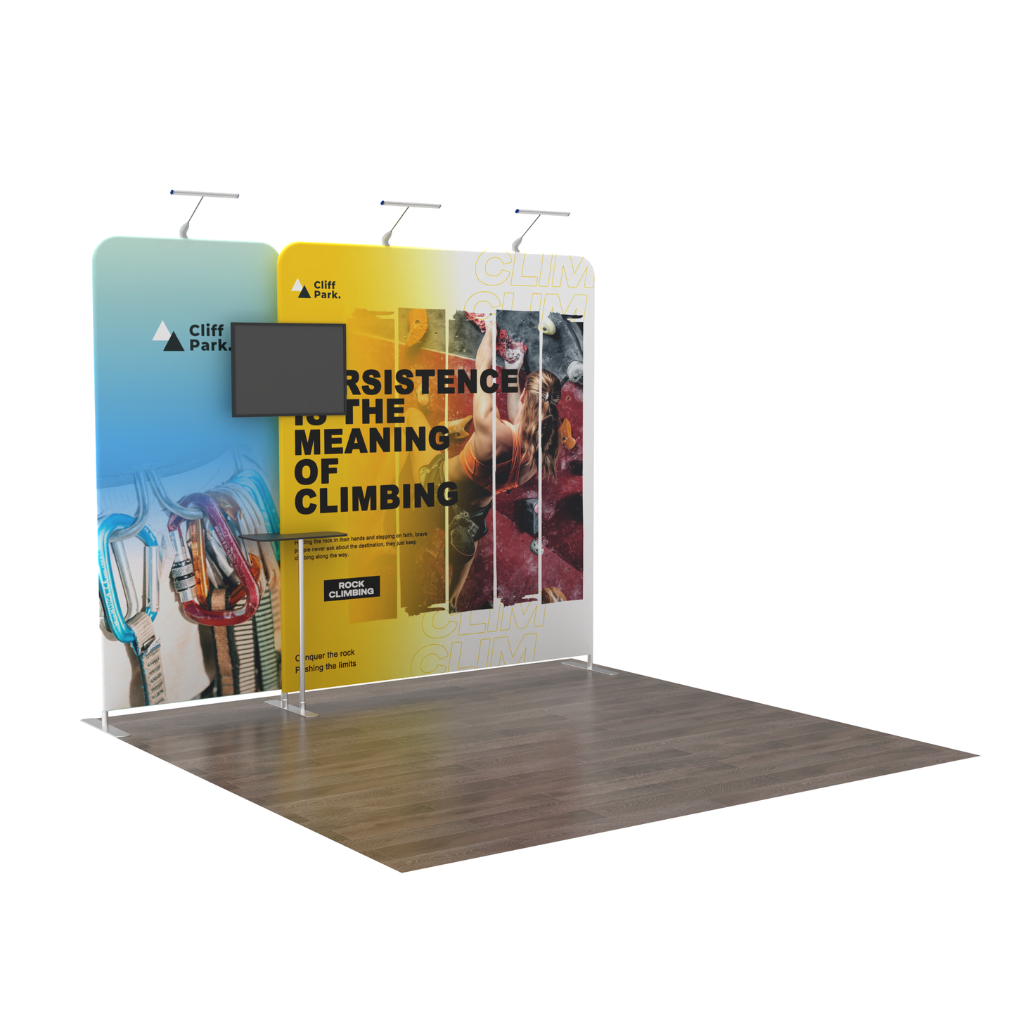 Modular 10x10 TenseFlex Media Trade Show Displays G