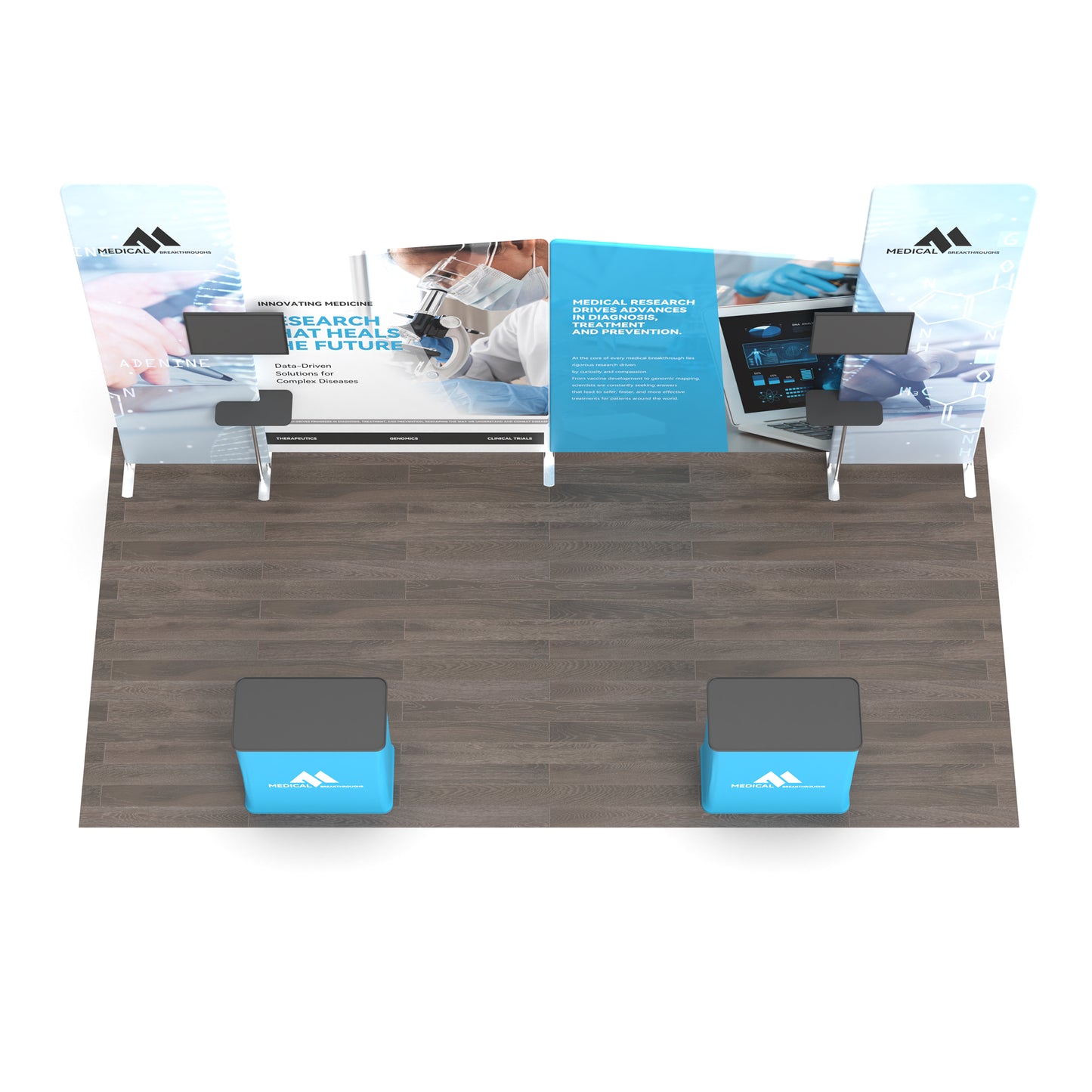 Modular 10x20 TenseFlex Media Trade Show Booth B