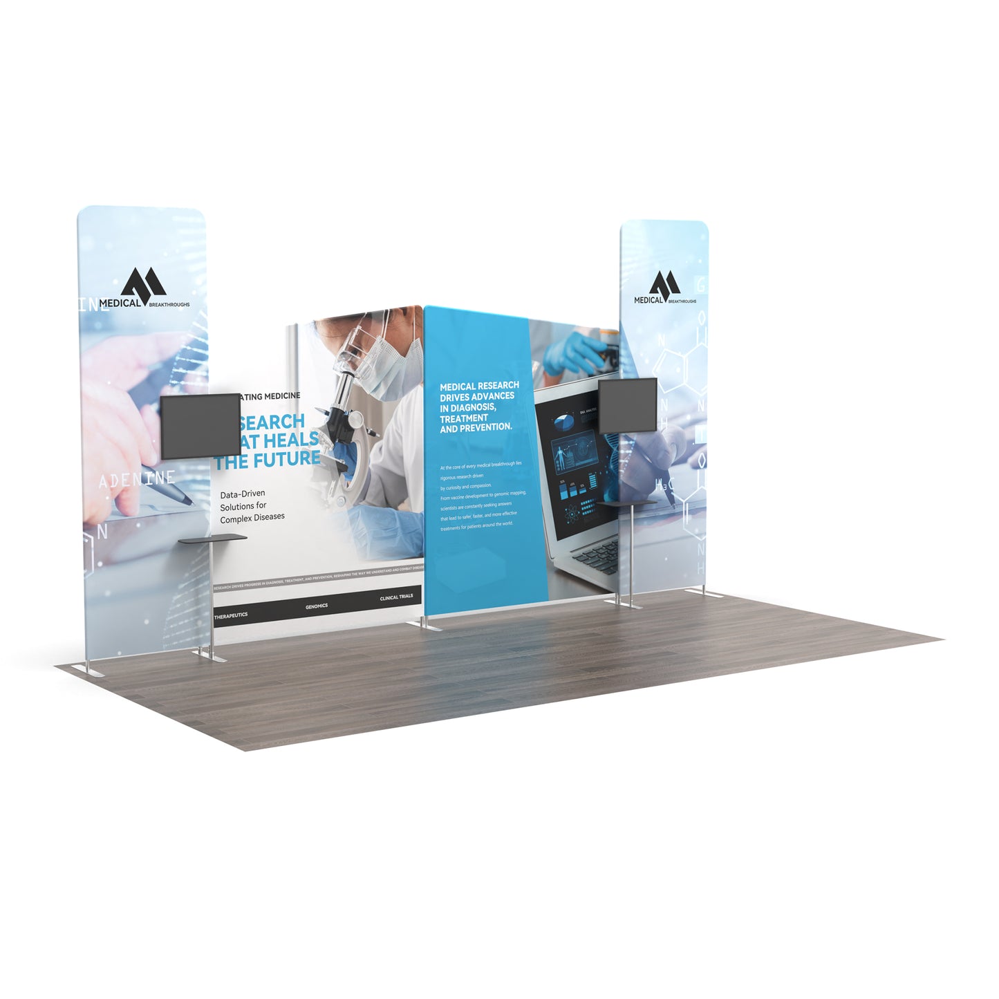 Modular 10x20 TenseFlex Media Trade Show Booth B