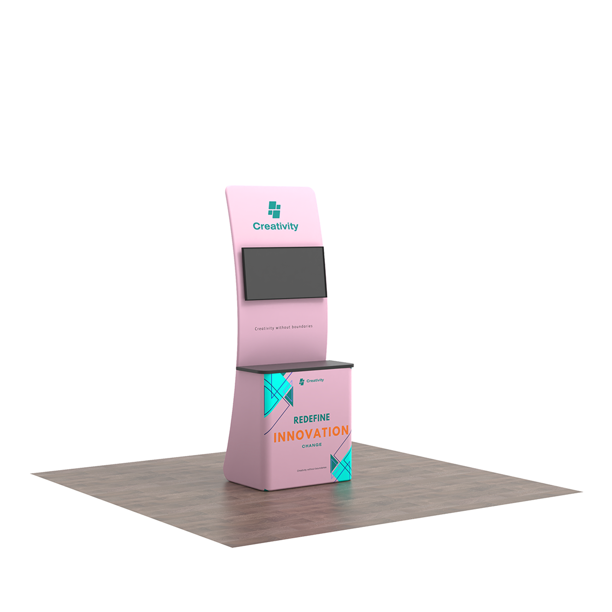 Monitor Banner Stand with Table