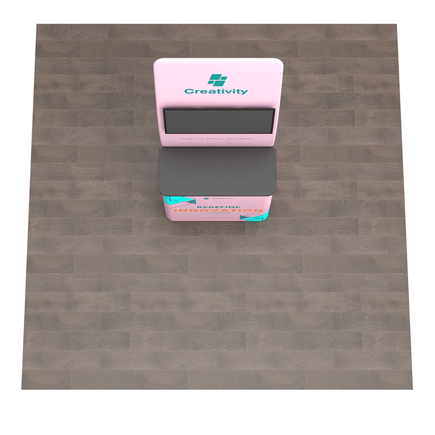 Monitor Banner Stand with Table