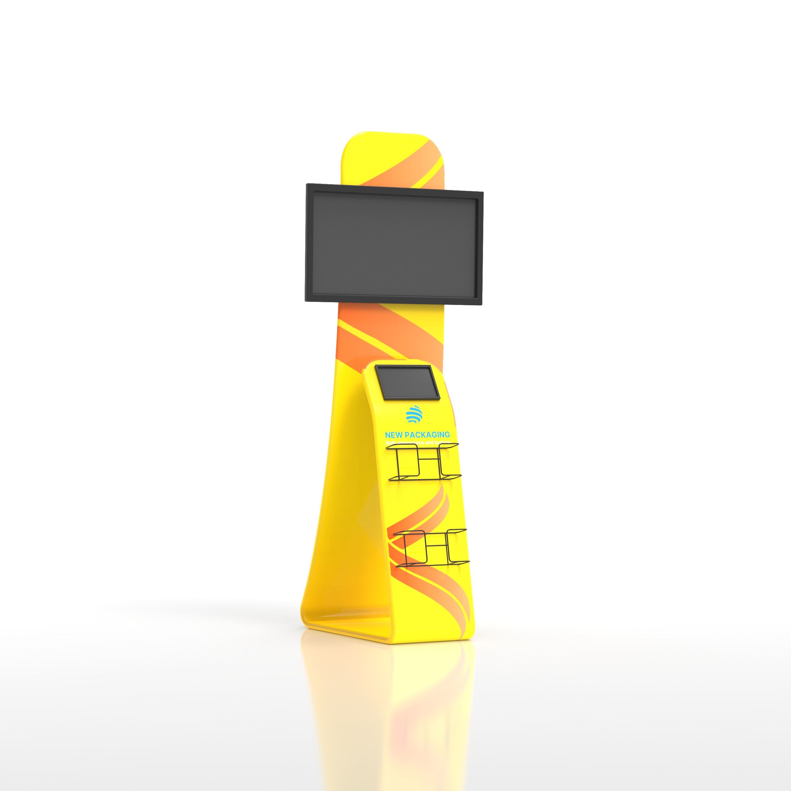 Monitor & Literature Banner Stand