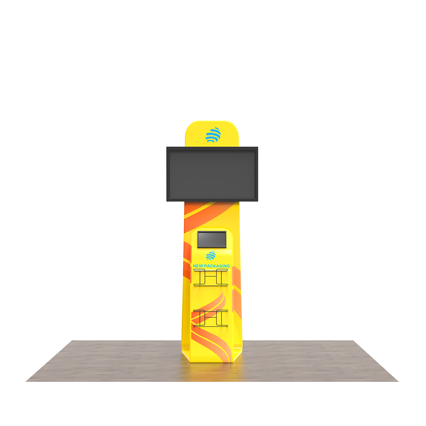 Monitor & Literature Banner Stand