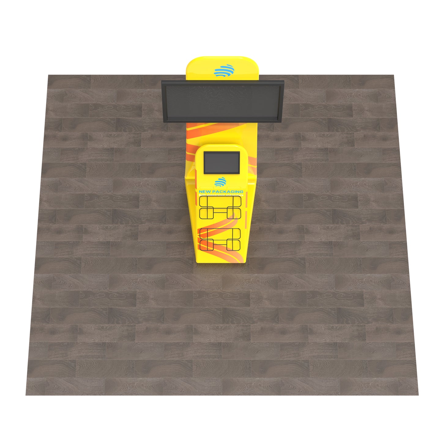 Monitor & Literature Banner Stand