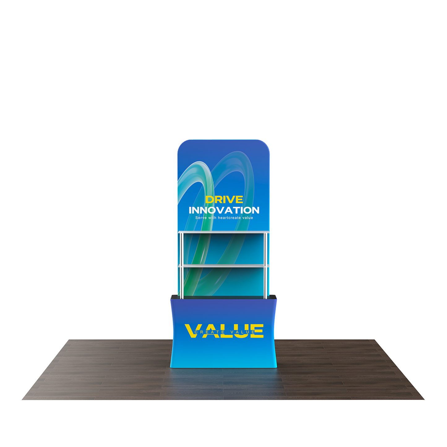 Portable Backwall Banner Stand with Header
