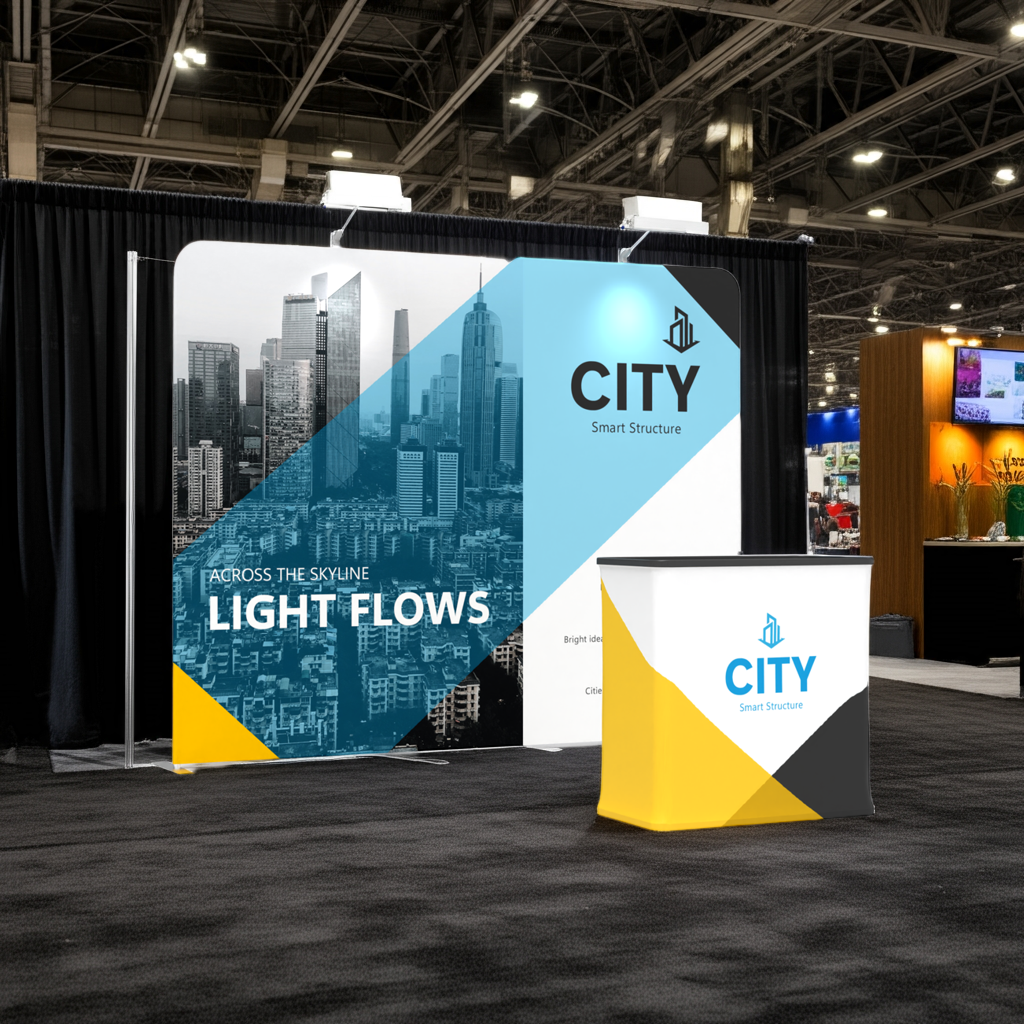 10x10 TenseFlex Flat Trade Show Booth
