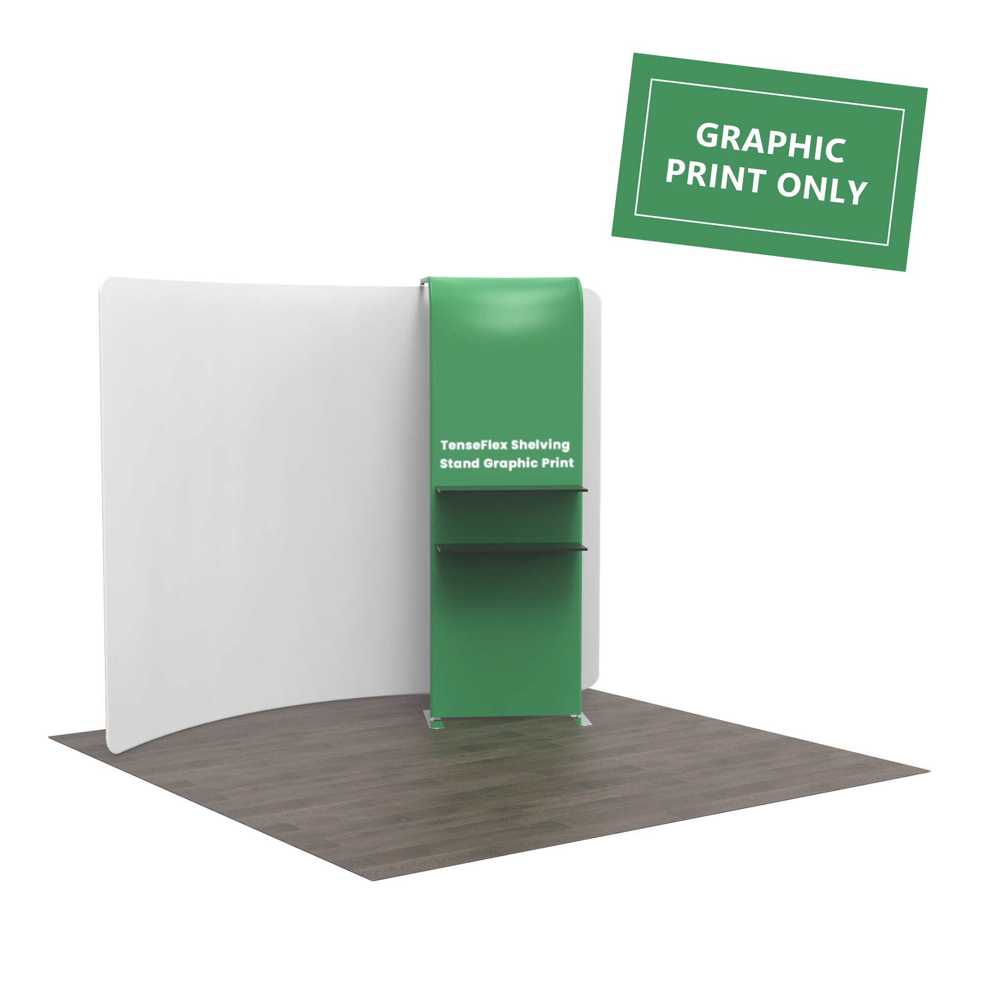 TenseFlex Shelving Stand Graphic Print - QuickShowDisplay