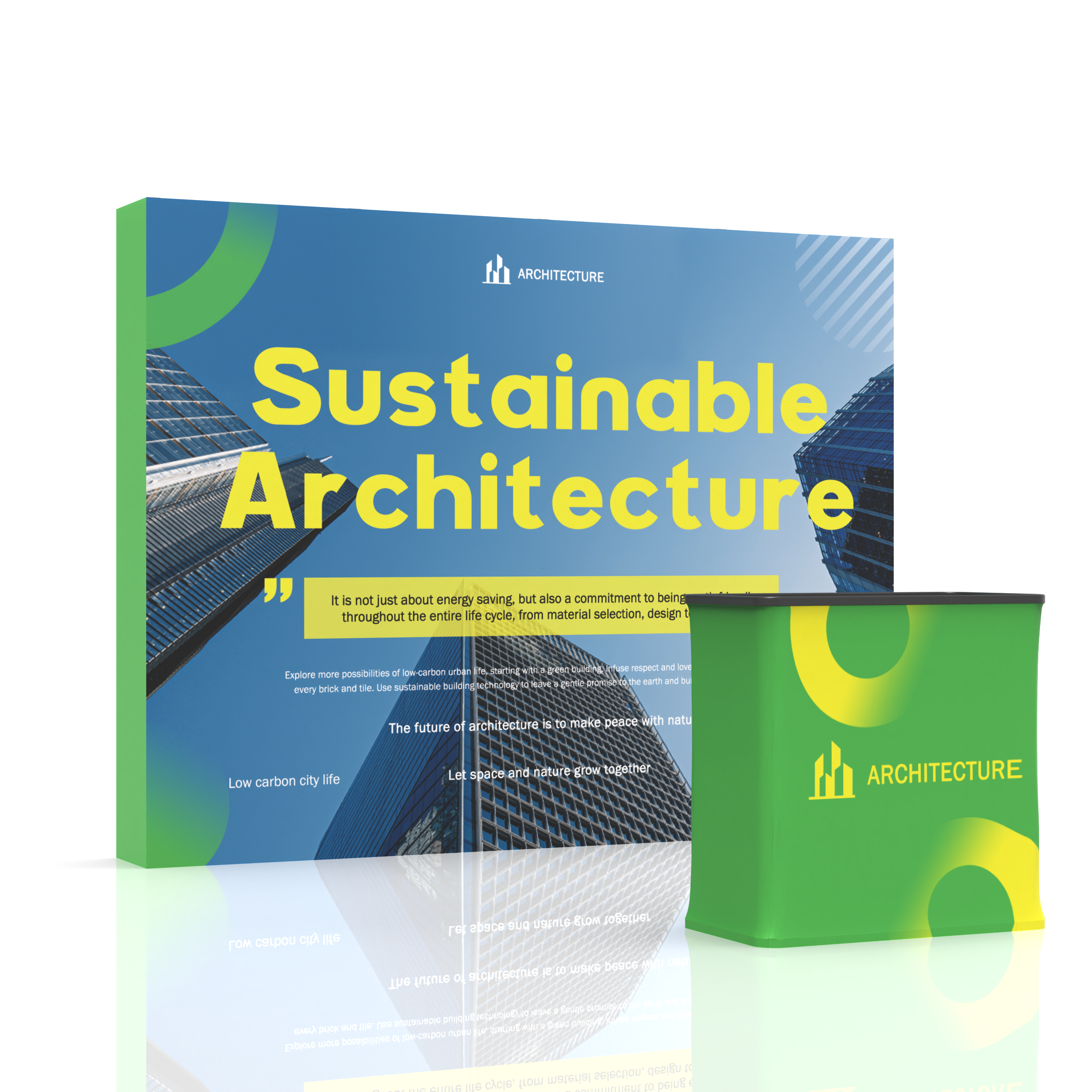 10x10 TensePop Trade Show Booth - Flat