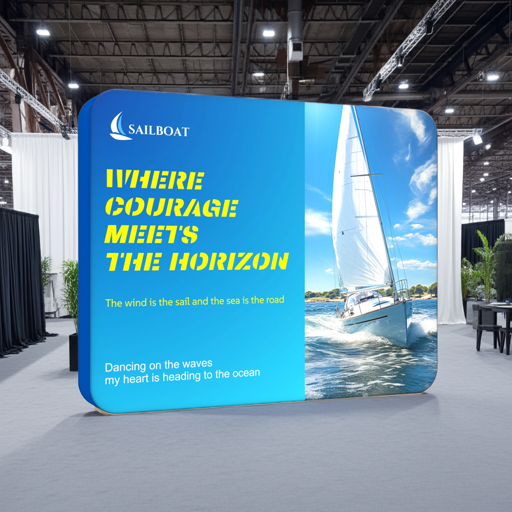 Custom 10ft Zip up Backlit Trade Show Display