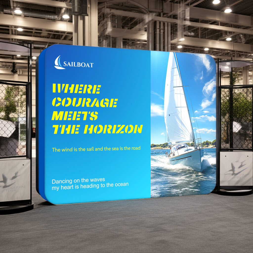 Custom 10ft Zip up Backlit Trade Show Display