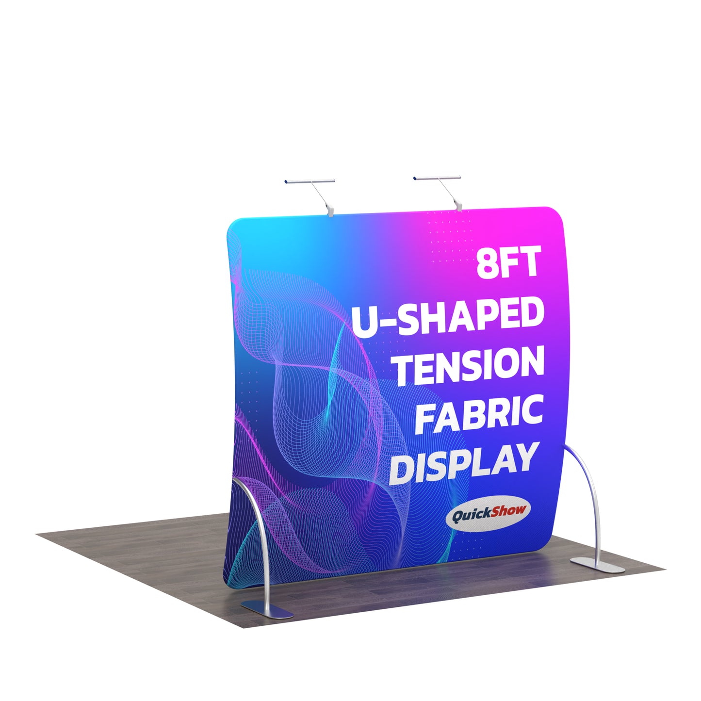 8ft U-Shaped Tension Fabric Display