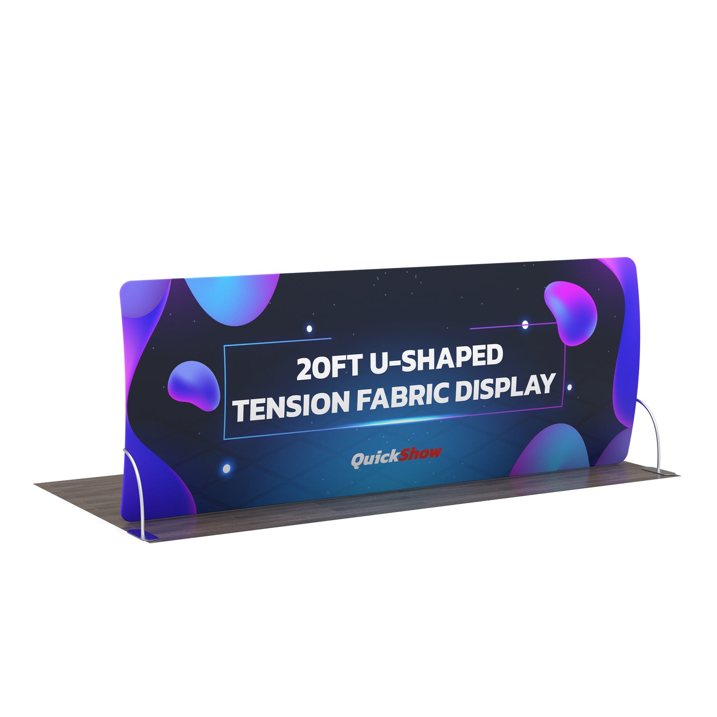 20ft U-Shaped Tension Fabric Display