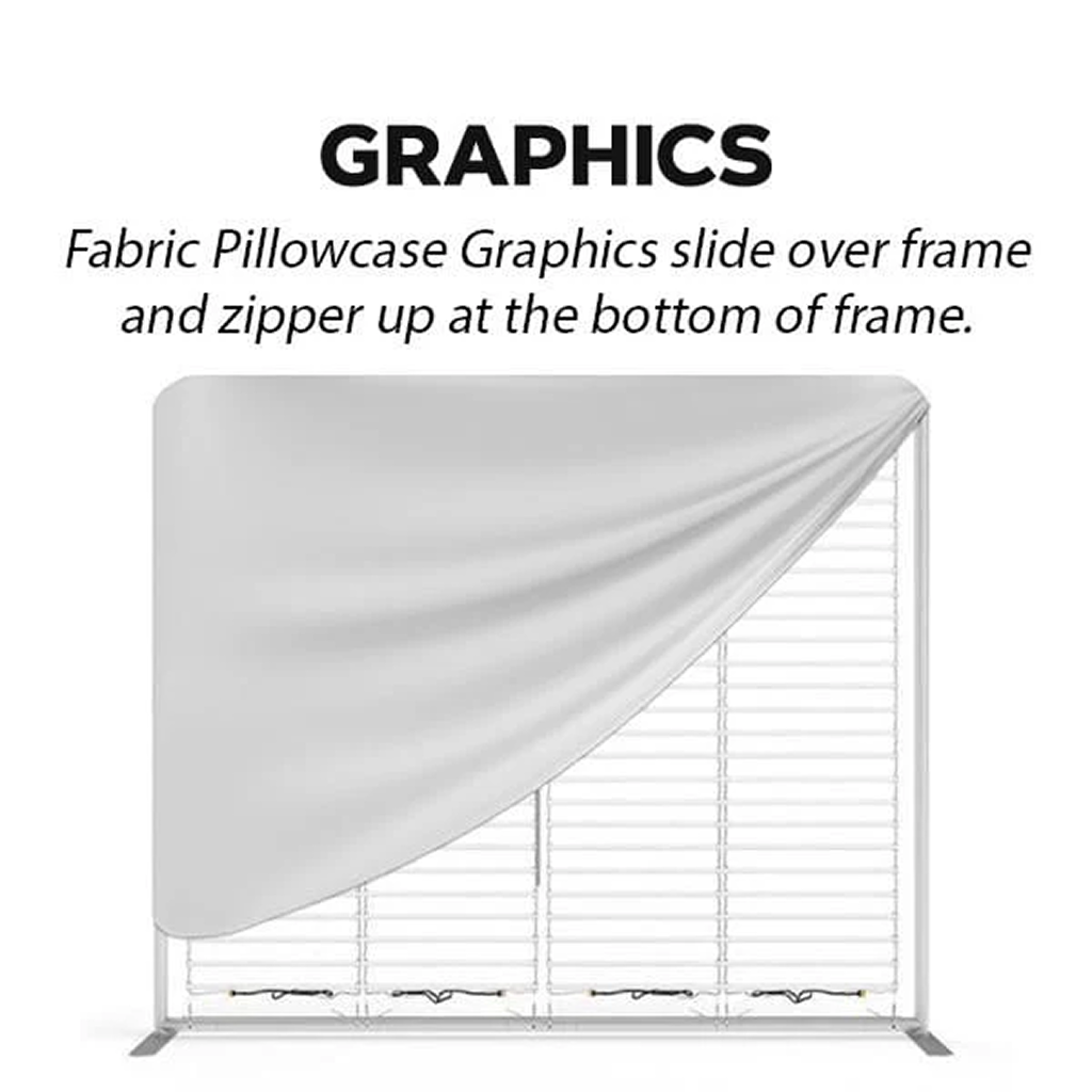 10x20 TenseLight Backlit Trade Show Booth - Flat