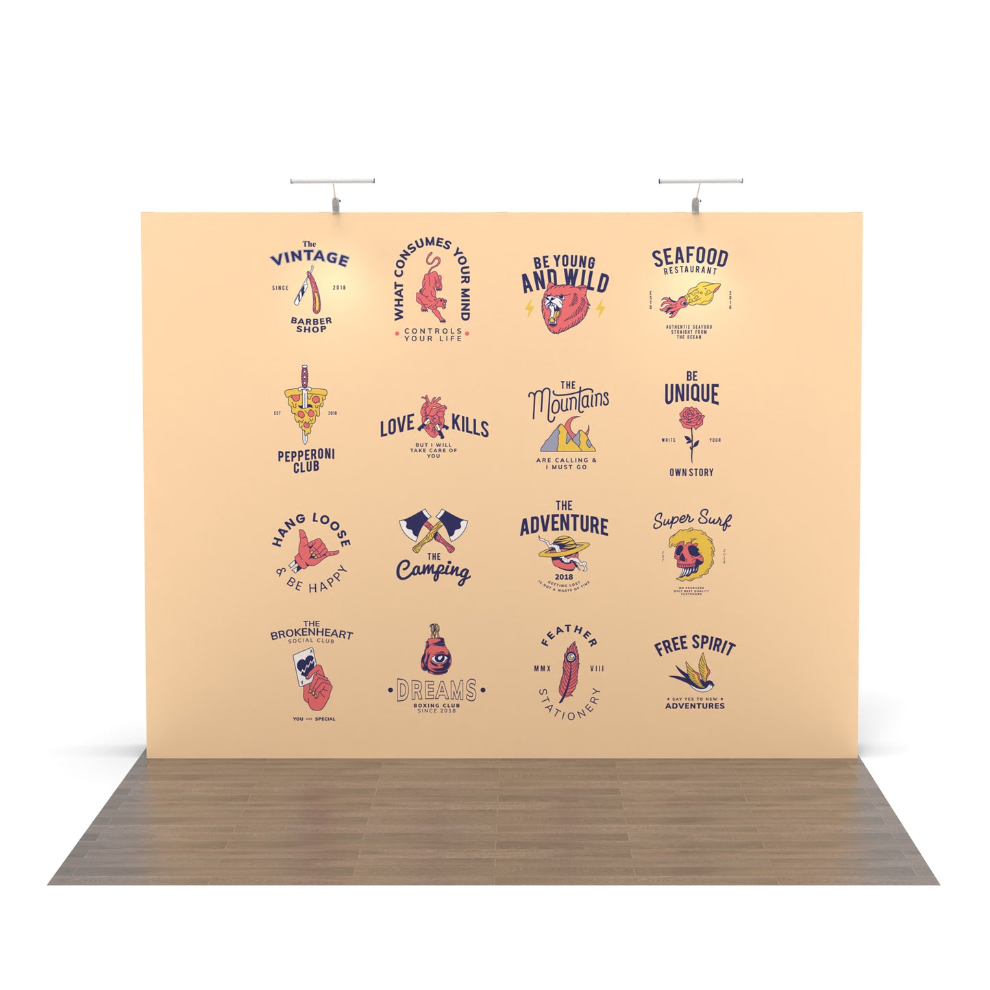 10ft Flat Pop up Display