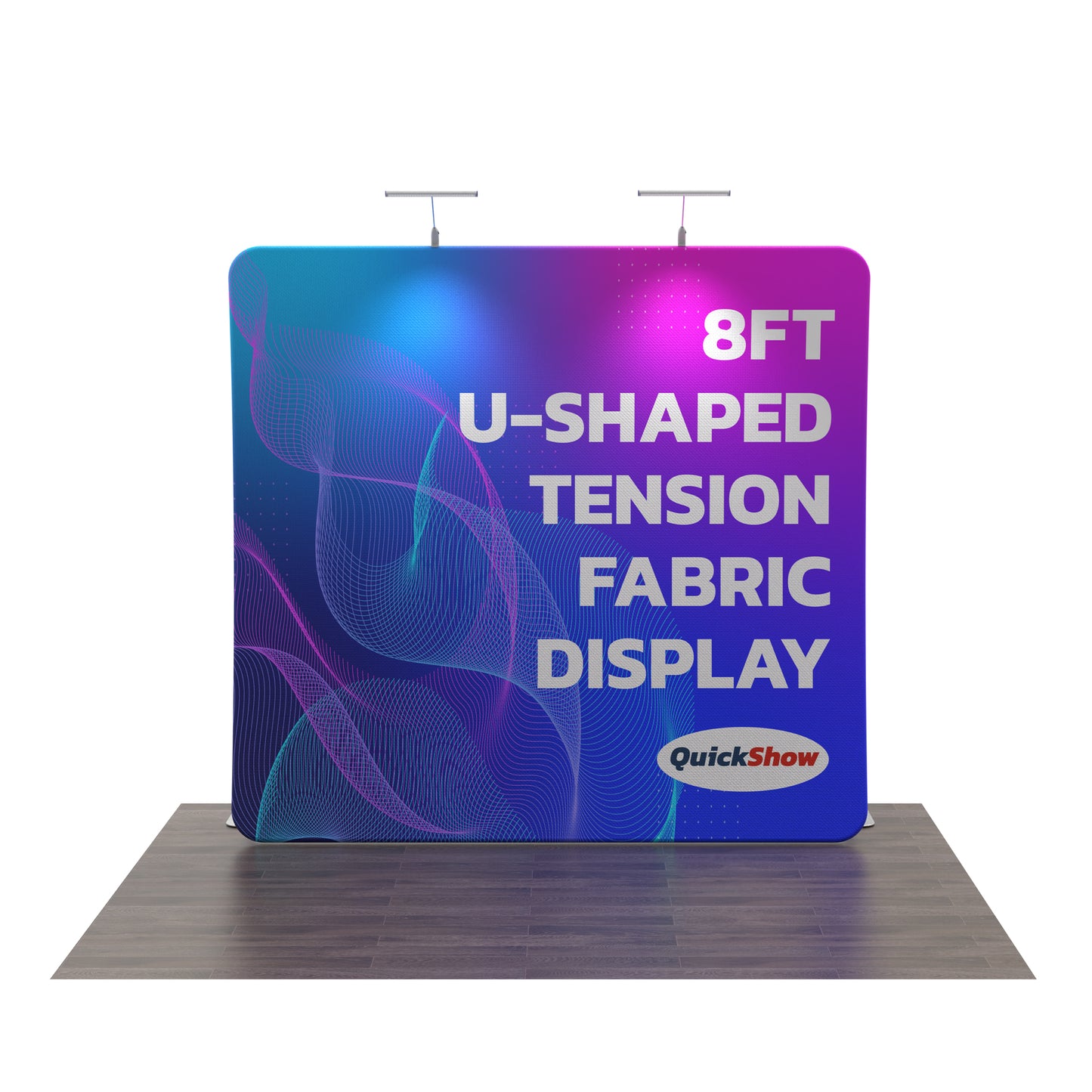 8ft U-Shaped Tension Fabric Display