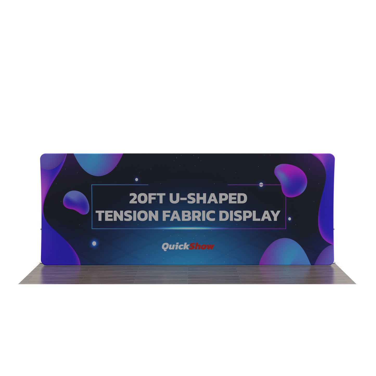 20ft U-Shaped Tension Fabric Display