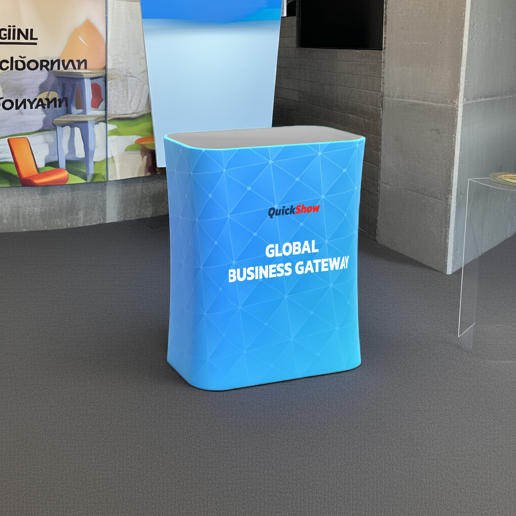 Backlit Square Display Counter - QuickShowDisplay