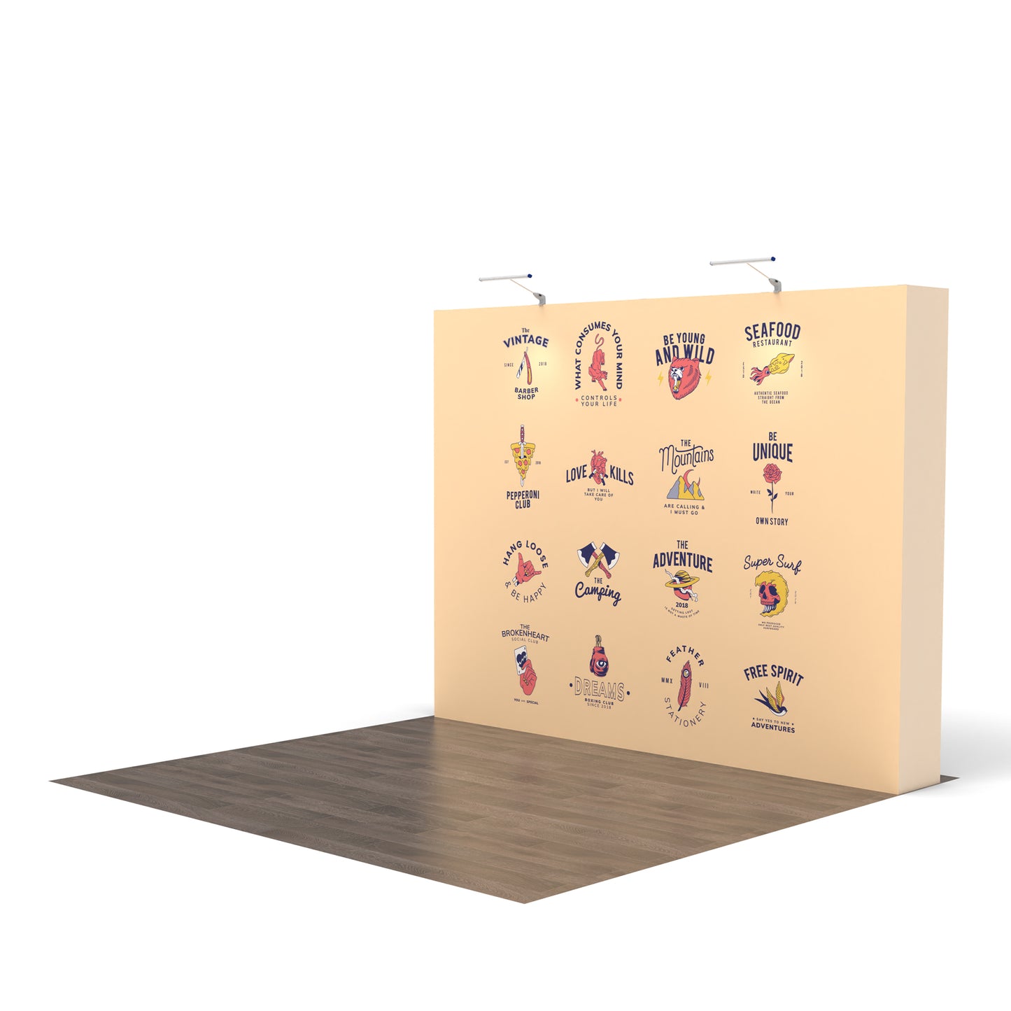 10ft Flat Pop up Display