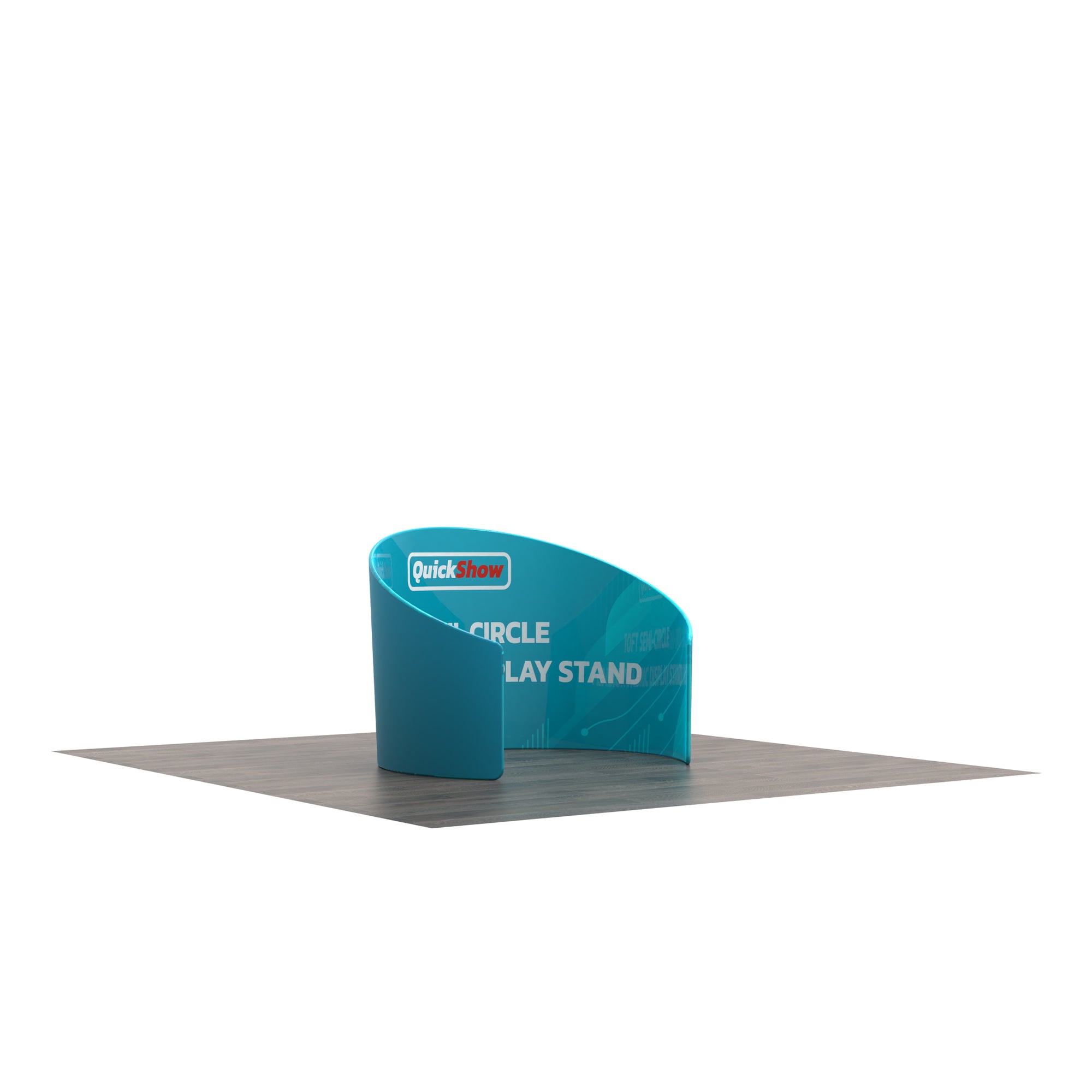 10ft Semi-Circle Tension Fabric Display Stand A - QuickShowDisplay