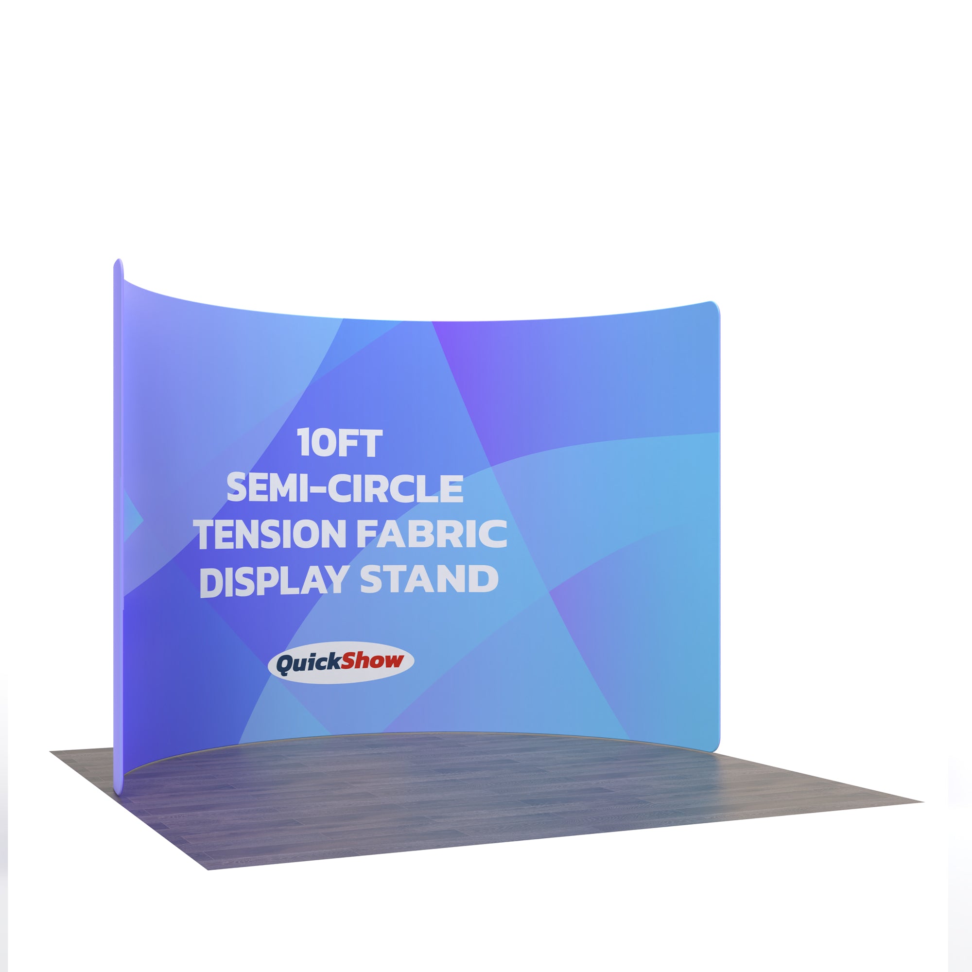 10ft Semi-Circle Tension Fabric Display Stand C - QuickShowDisplay