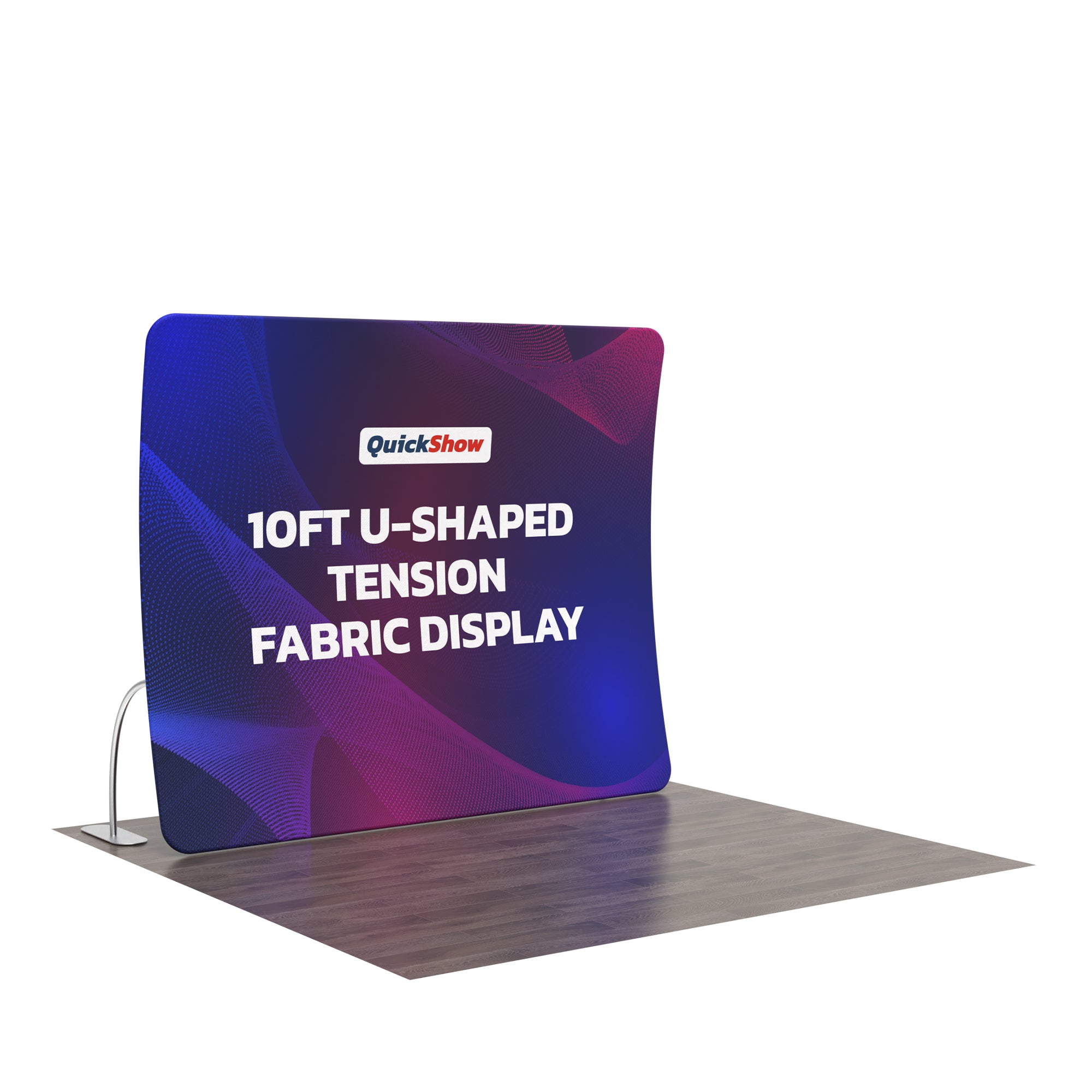10ft U-Shaped Tension Fabric Display - QuickShowDisplay