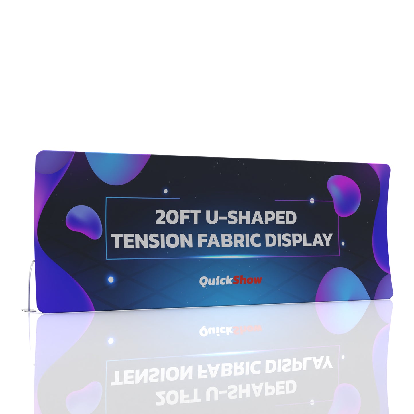 20ft U-Shaped Tension Fabric Display