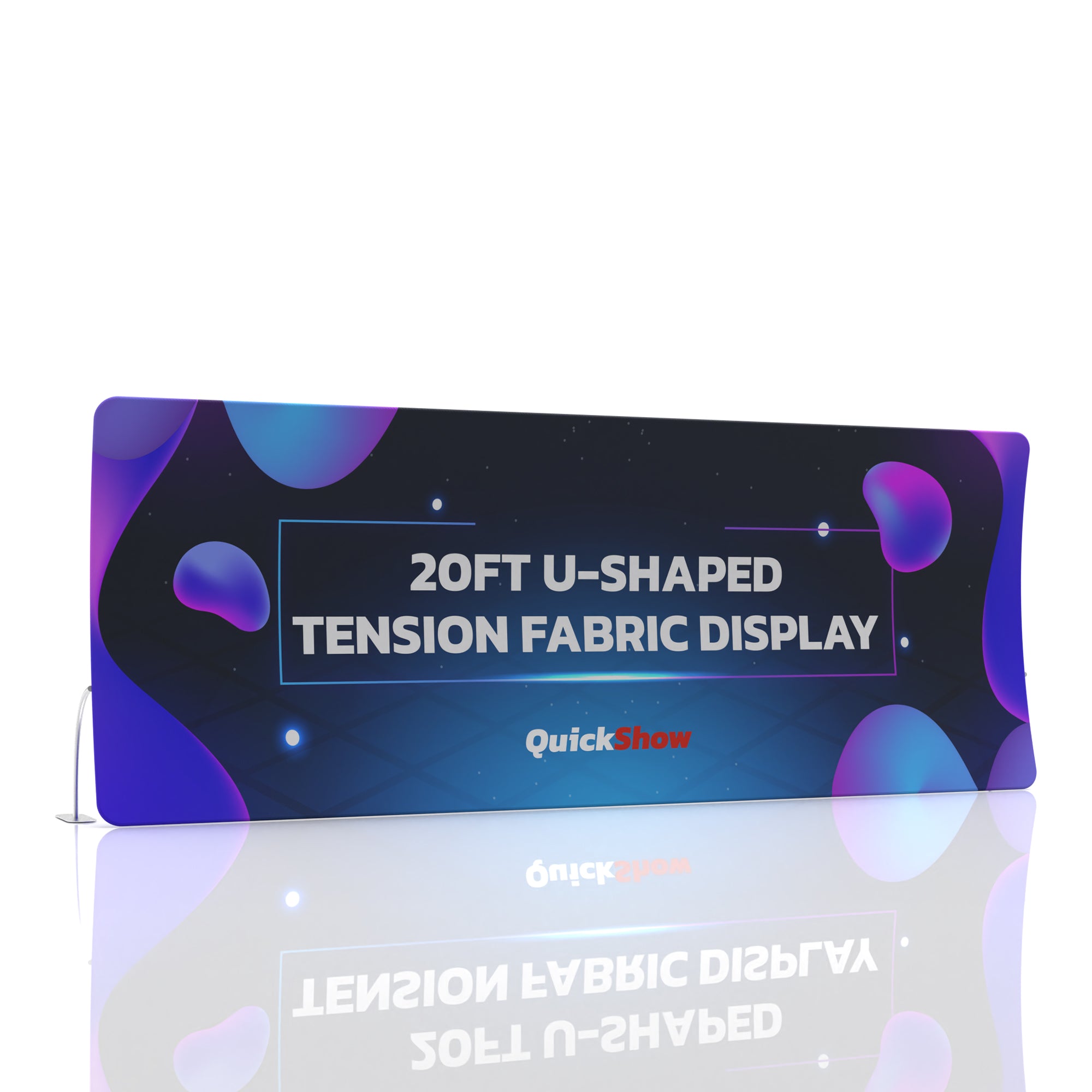 20ft U-Shaped Tension Fabric Display - QuickShowDisplay