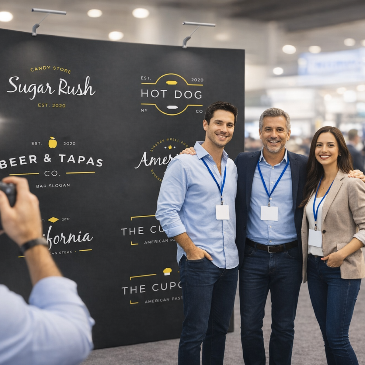 Pop-Up Backdrop for Event Photos